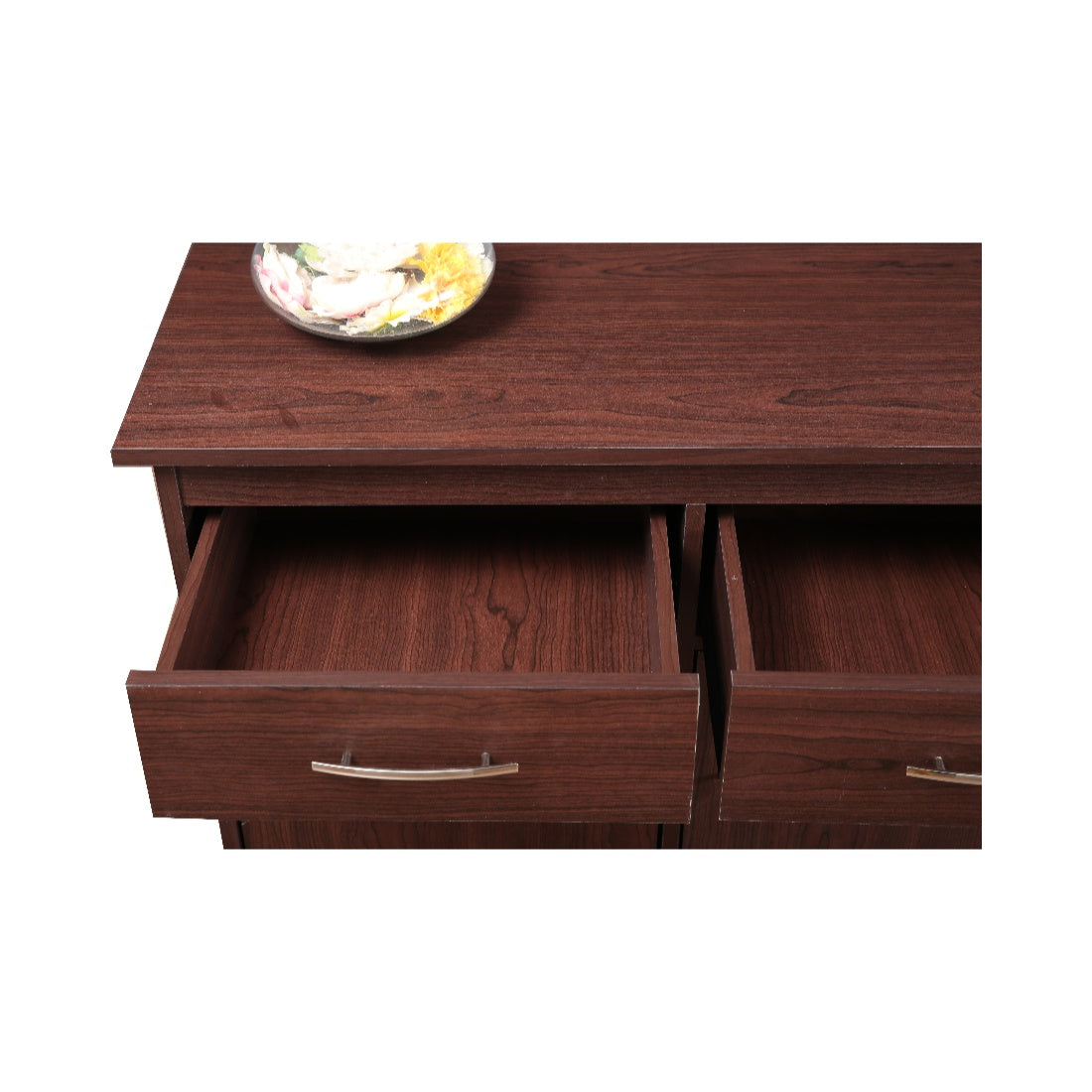 Albert Engineered Wood 2 Door Cabinet in Cherry Brown Colour