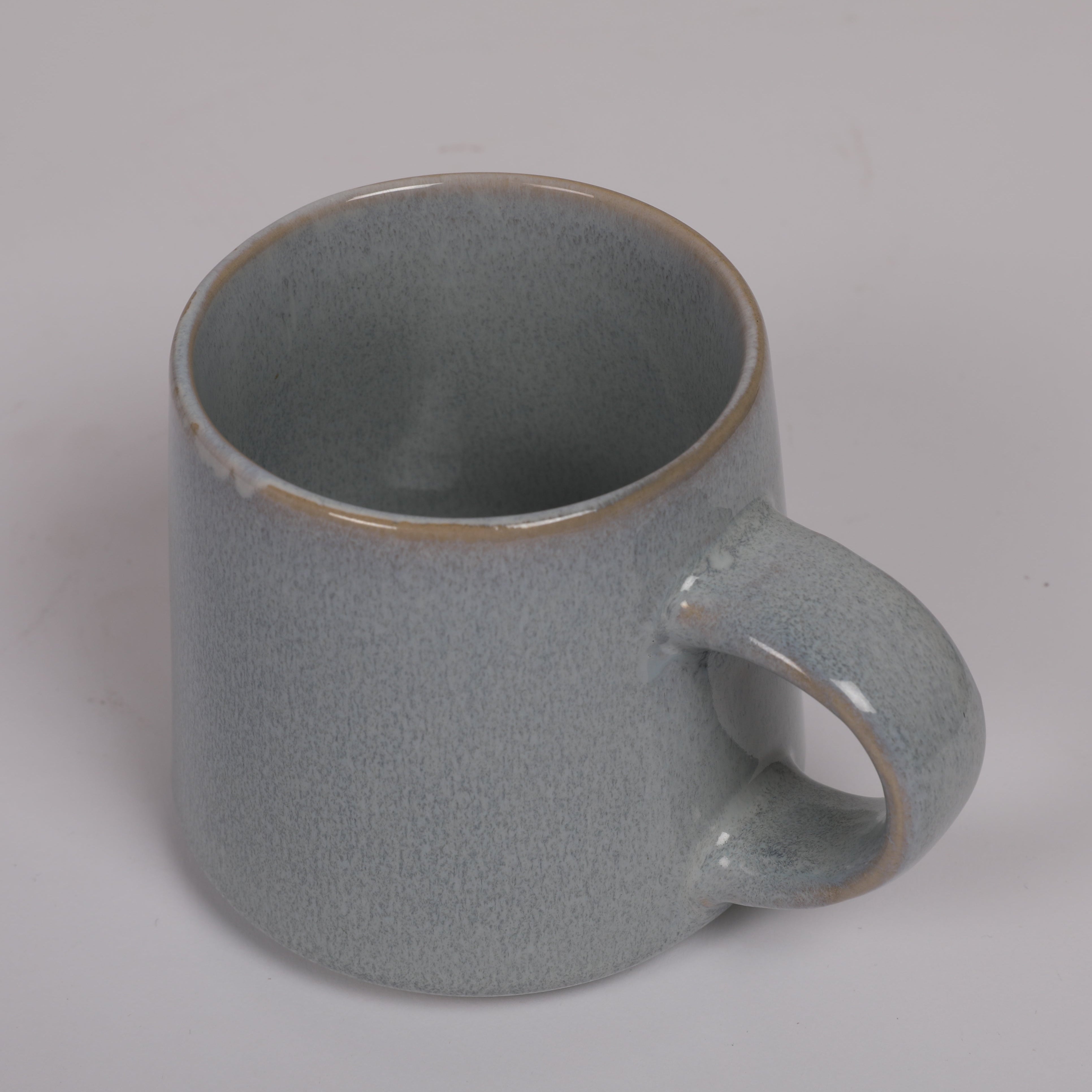 Living Essence Stoneware Mug Blue 450ml Set of 2Pcs