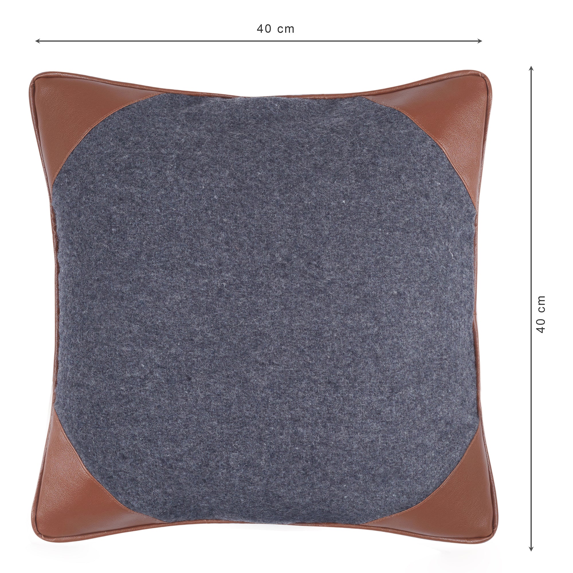 Luxe Living  Felt Cushion Cover 40x40 Cm in Charcoal Colour