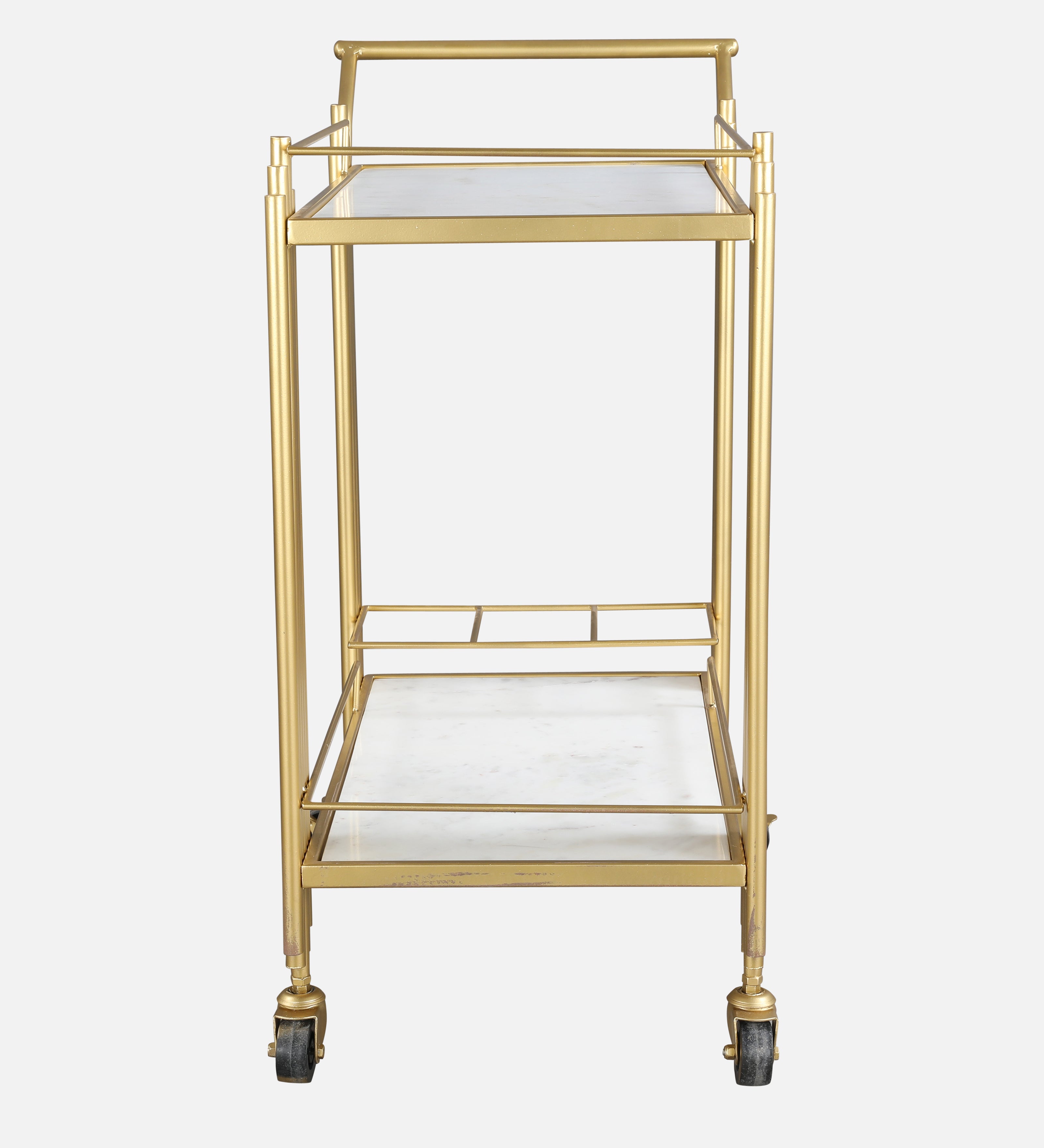 Giove Metal Serving Trolleys in Gold Colour