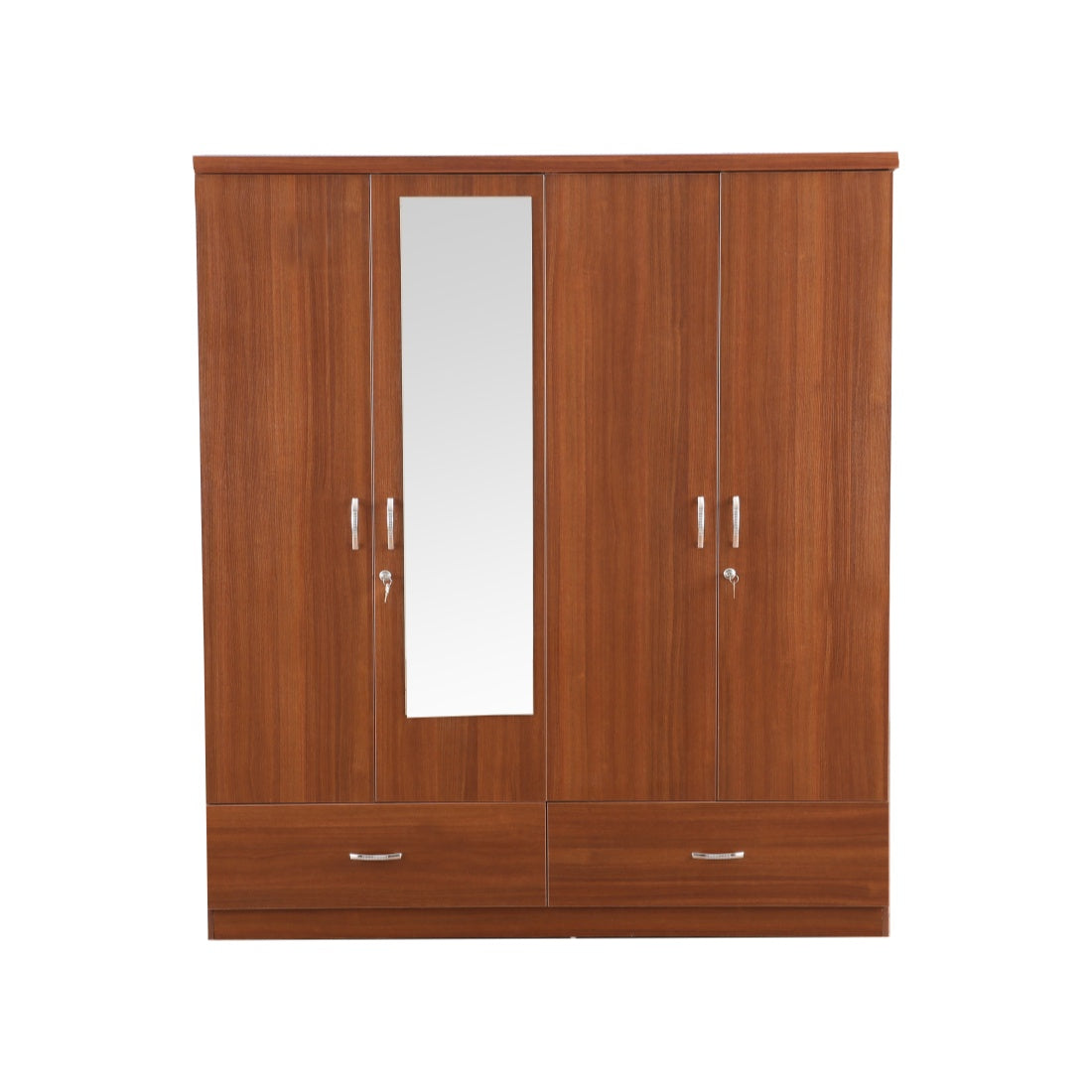 Ultima 4 door wardrobe in Walnut Colour