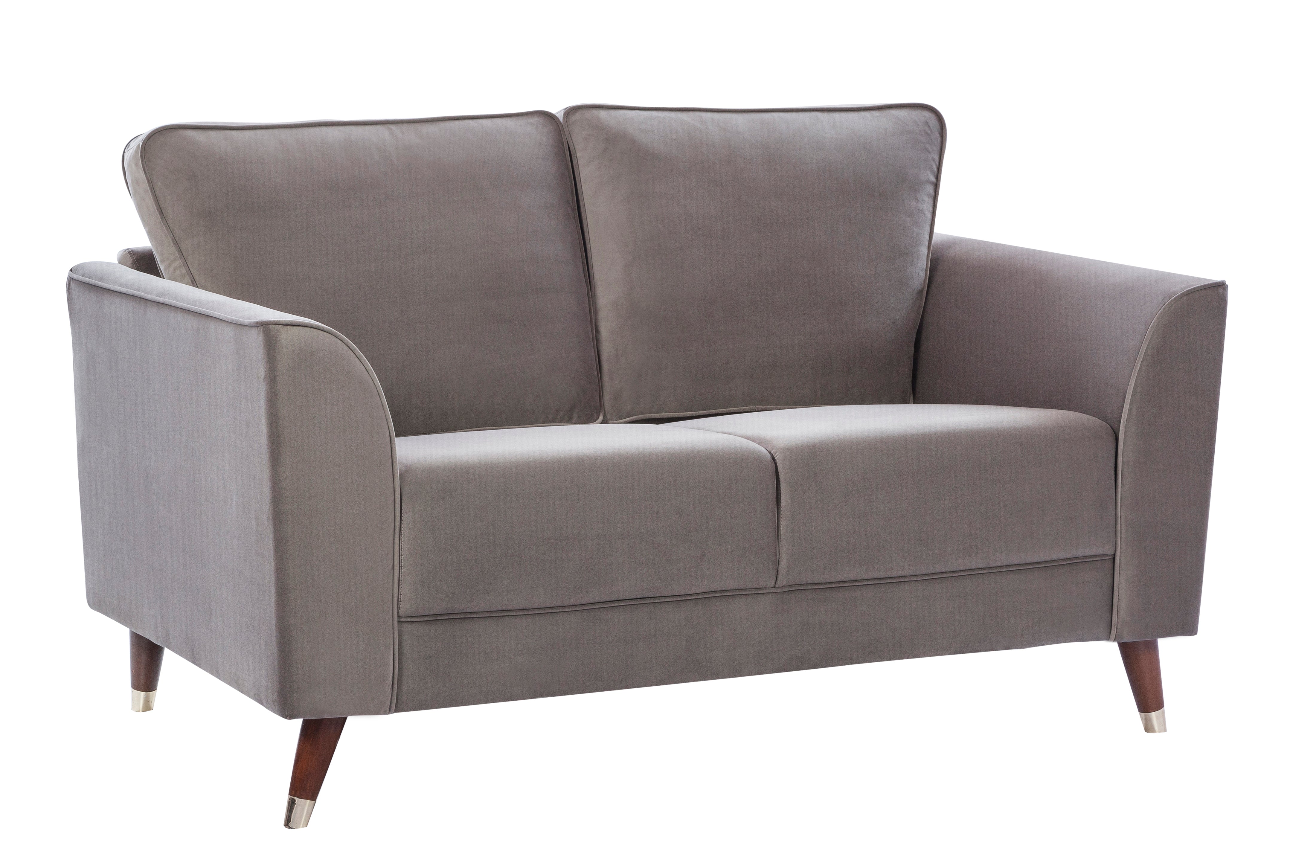 Magnific Velvet Two Seater Sofa in Dark Grey Colour