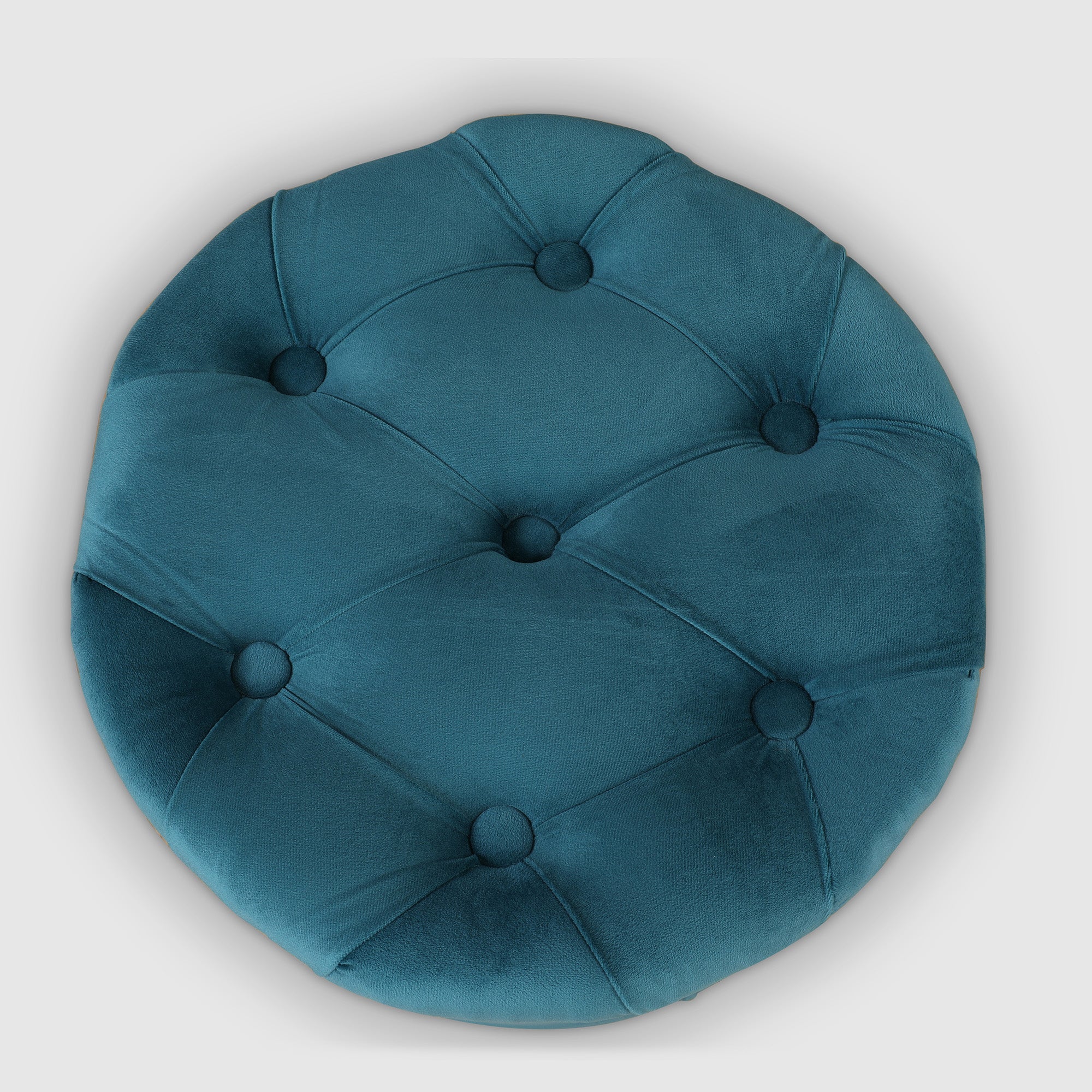Chester Fabric Ottomans in Emerald Colour