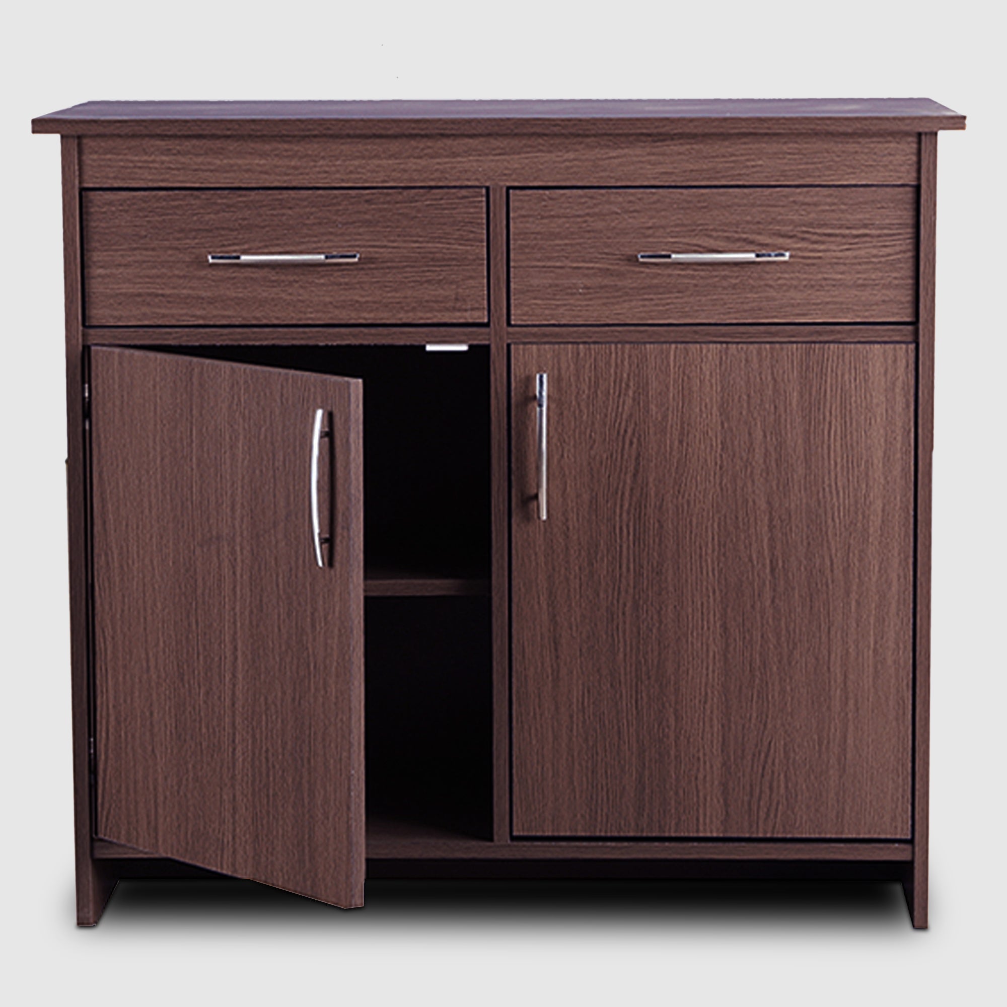 Albert Engineered Wood 2 Door Cabinet in Oak Colour
