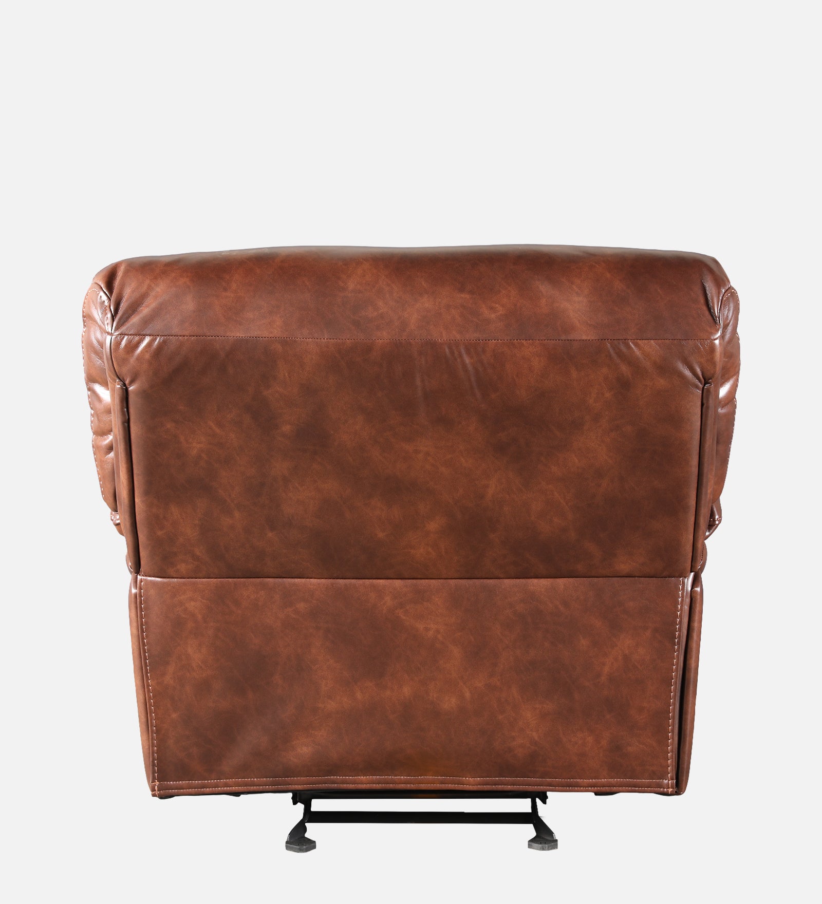 Urbano Leather Fabric Single Seater Recliner in Brown Colour