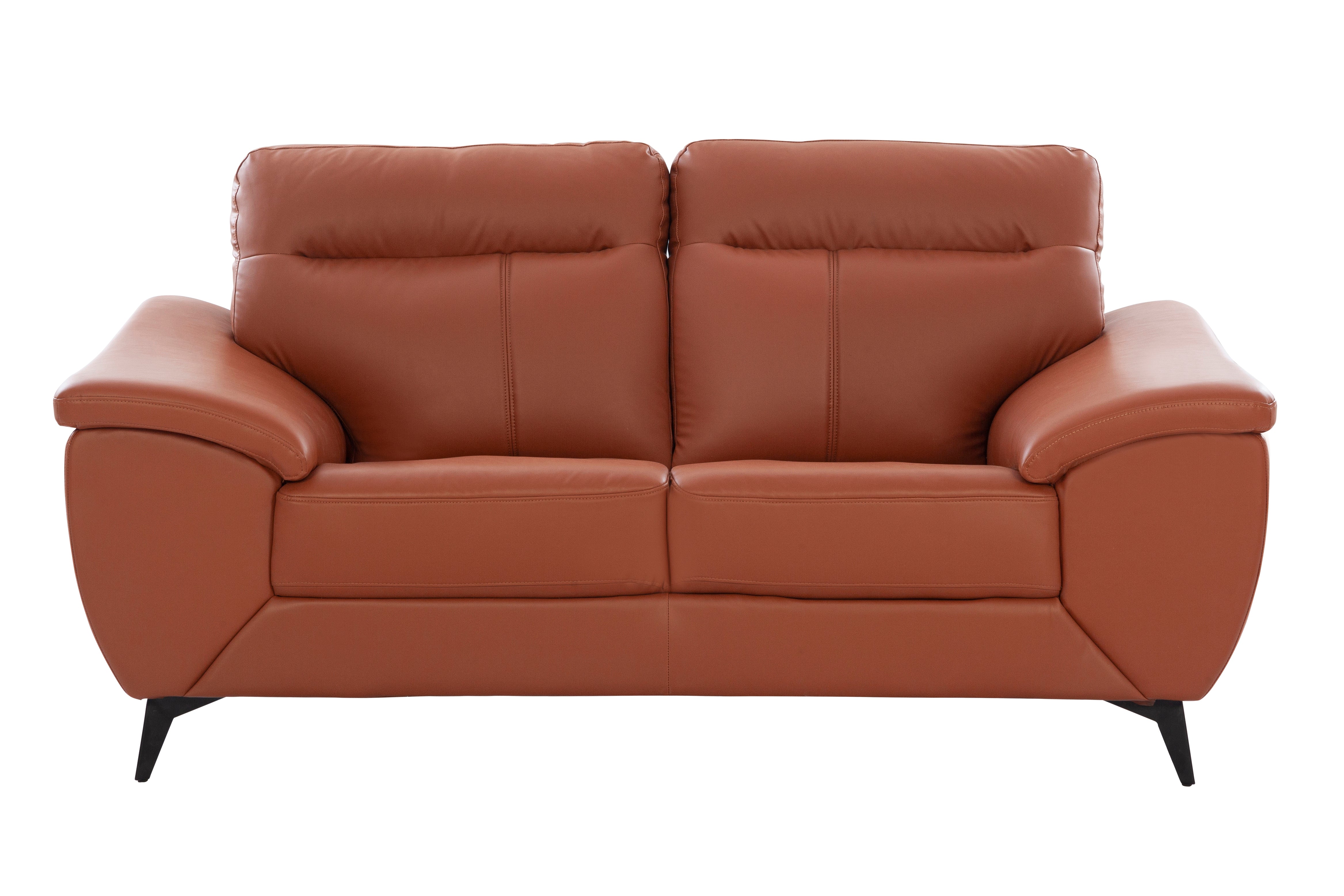 Genova Letherette 2 Seater Sofa in Tan Colour
