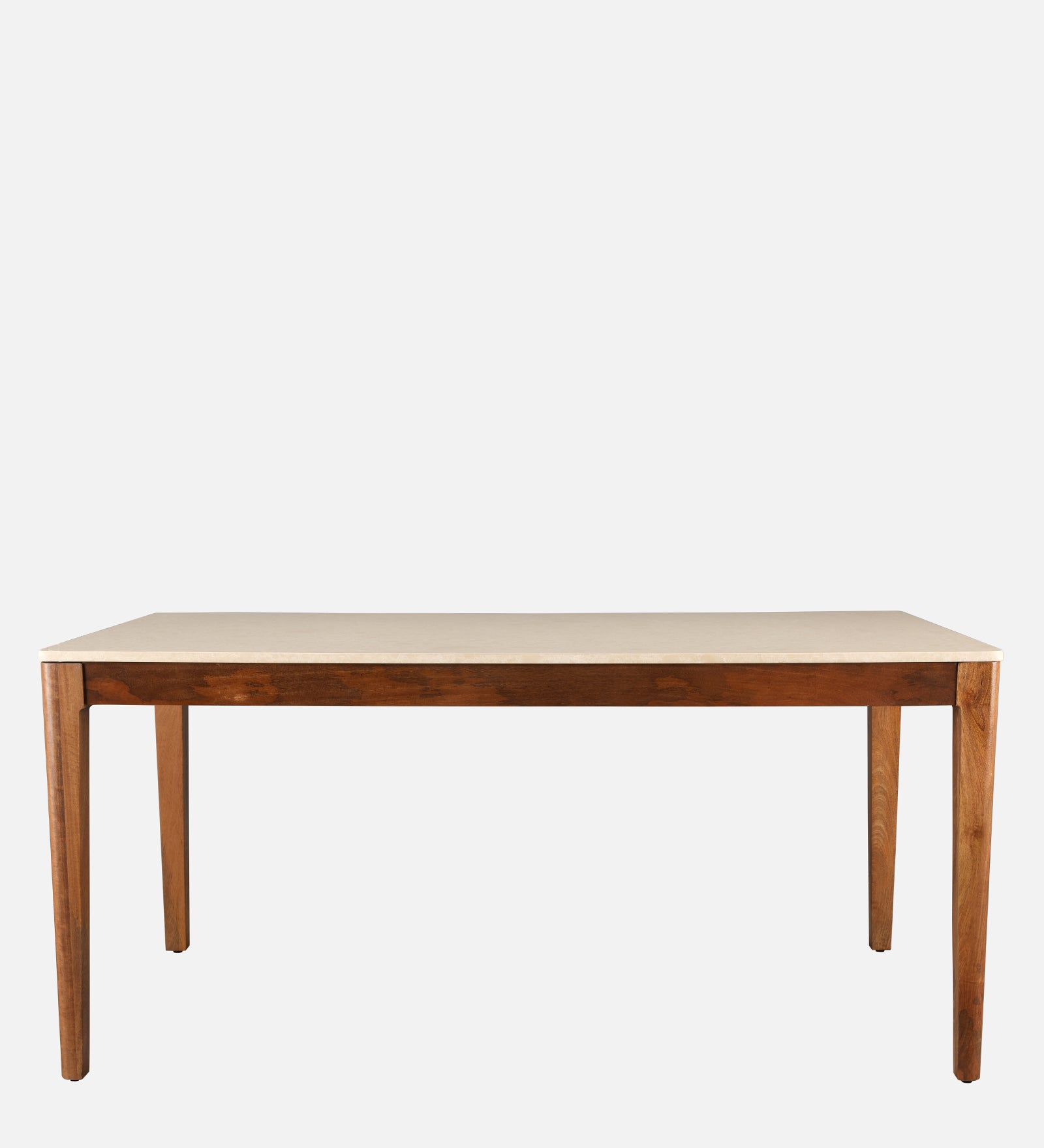 Siam Marble Top Six Seater Dining Table in Walnut Colour