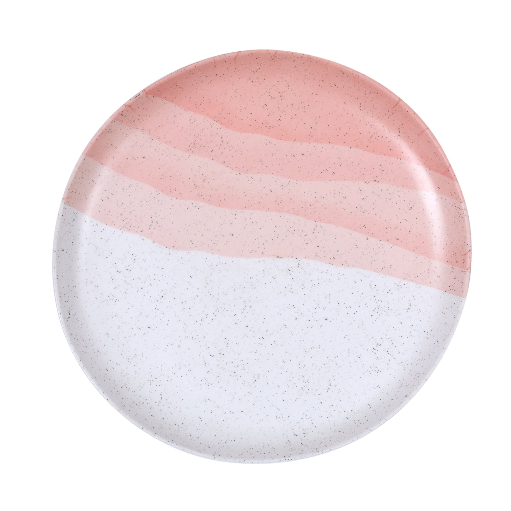 Emilia Melamine Speckles Dinner Plate in Pink Colour