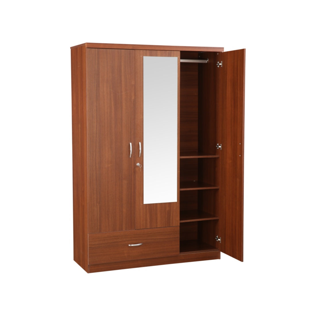 Ultima 3 door wardrobe in Walnut Colour