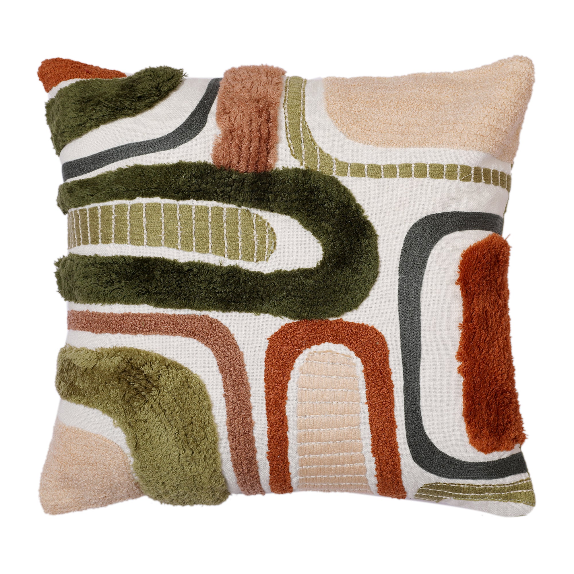 Modern Chic Cushion Cover Multi Green, 40X40cm