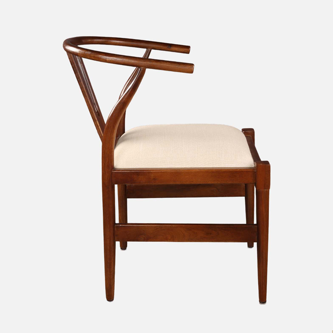 Kira Solidwood Wishbone Chair in Black Colour