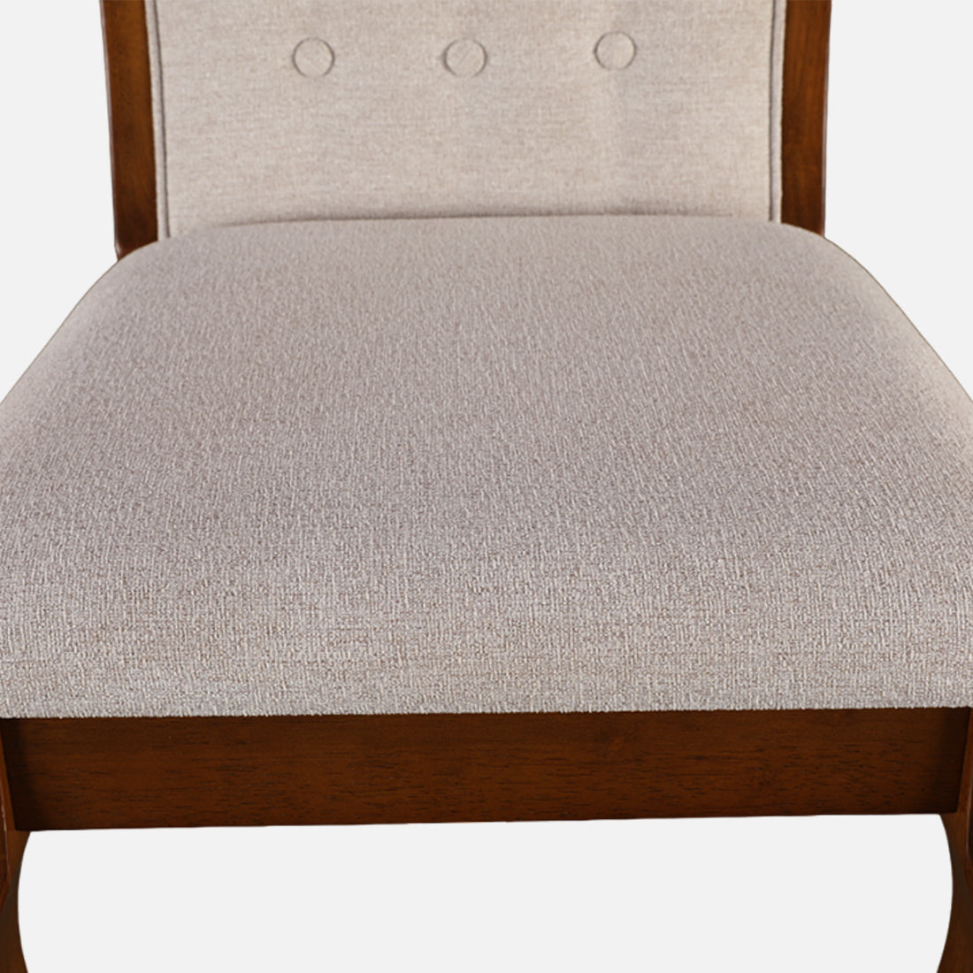 Florentine Marble Finish Six Seater Dining Set in Dark Walnut Colour