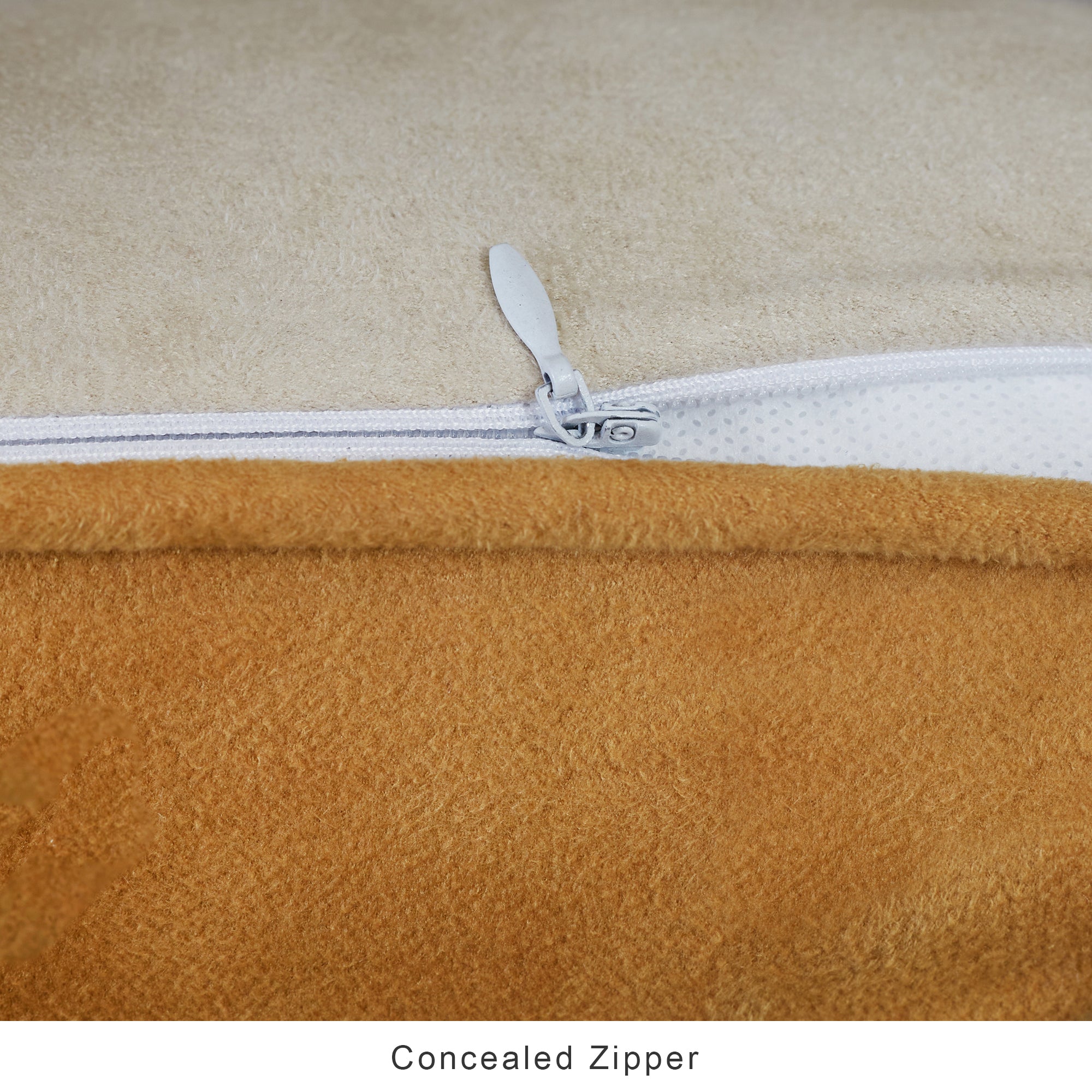 Nora Shades  Reversible Solid Cushion Cover 30X45 Cm in Mustard Colour