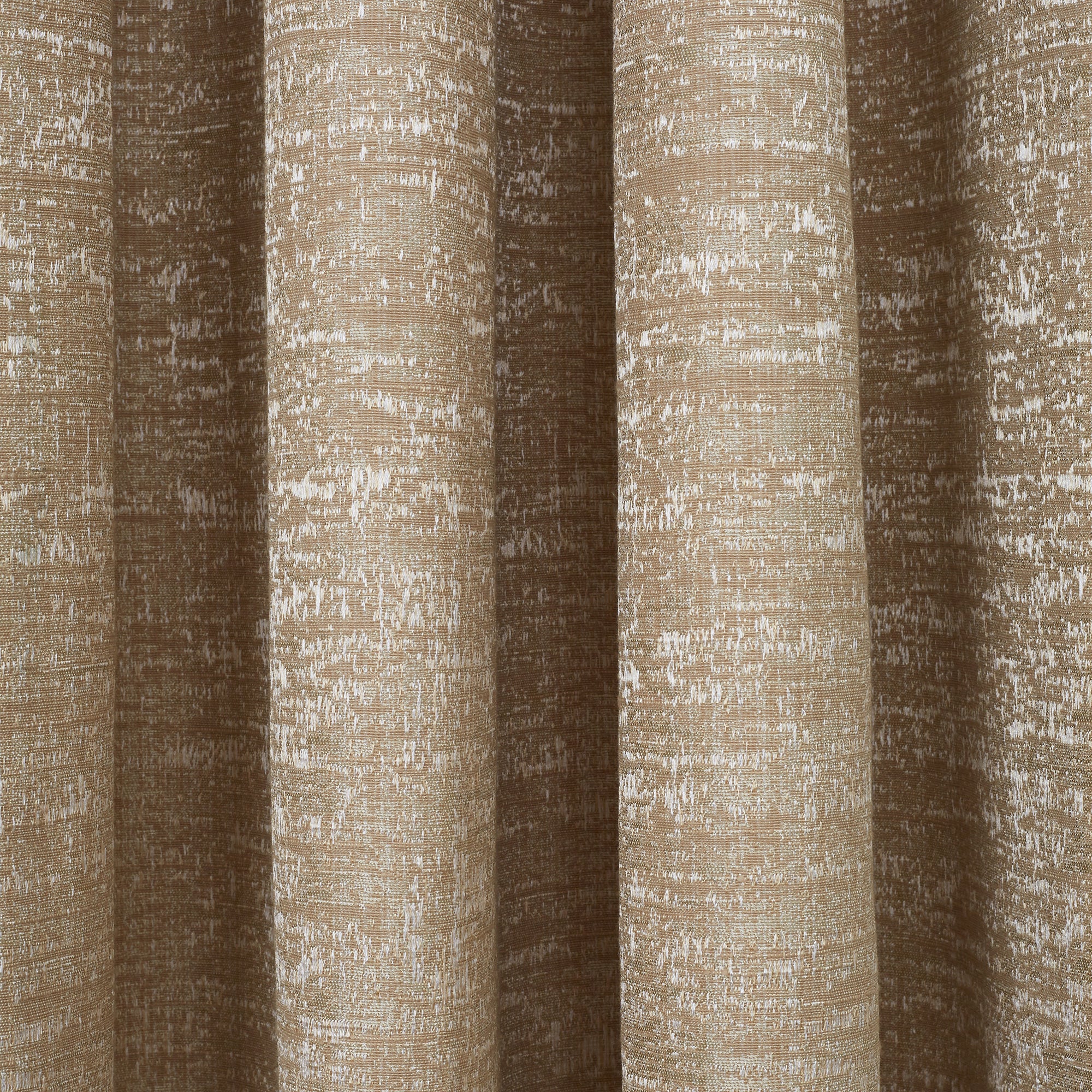 Amour  Set of 2 Solid Jacquard Dim Out Curtains 7 Feet in Beige Colour