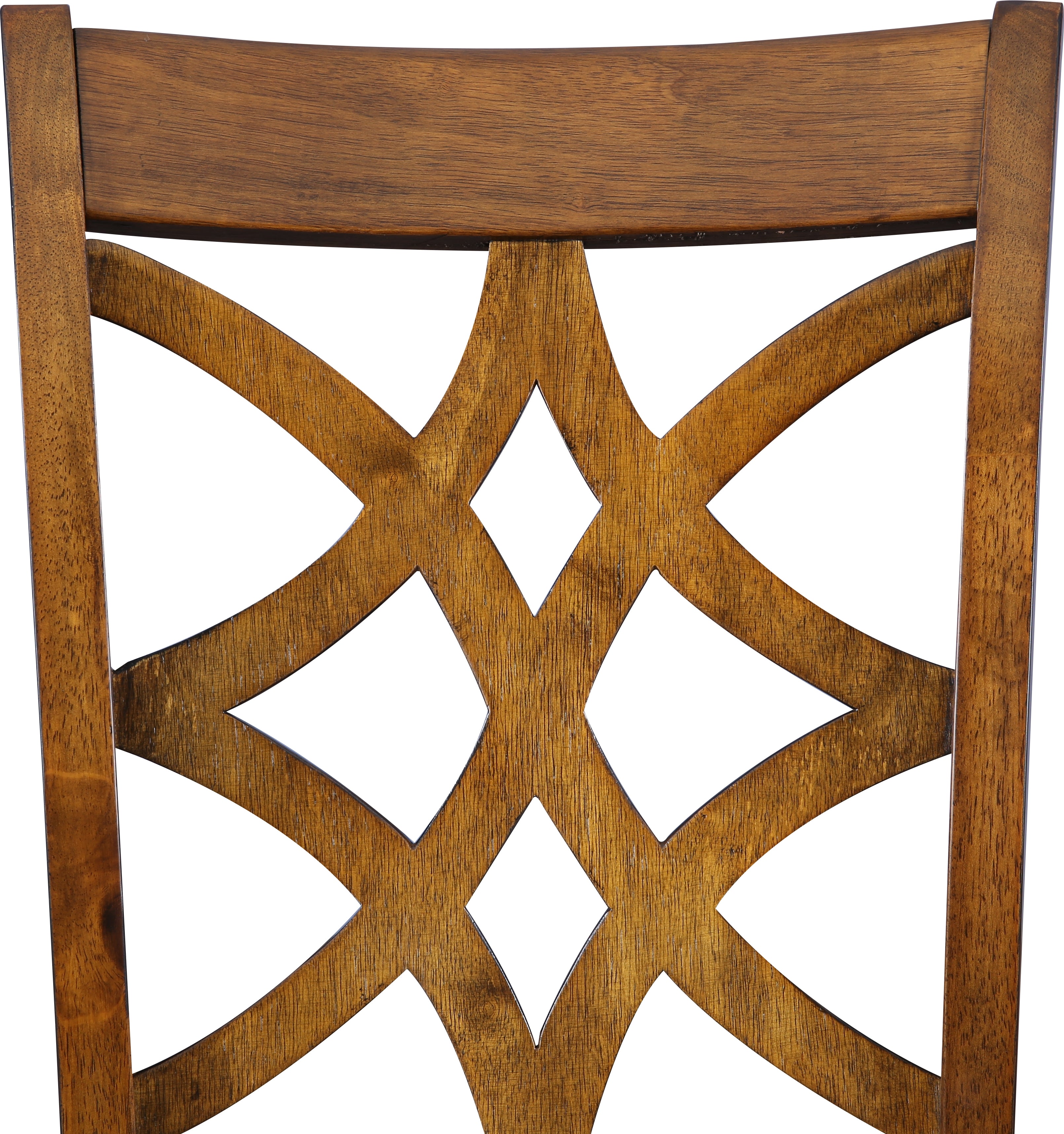 Tobago Solidwood Dining Chair Set of 2 in Antique Walnut Colour
