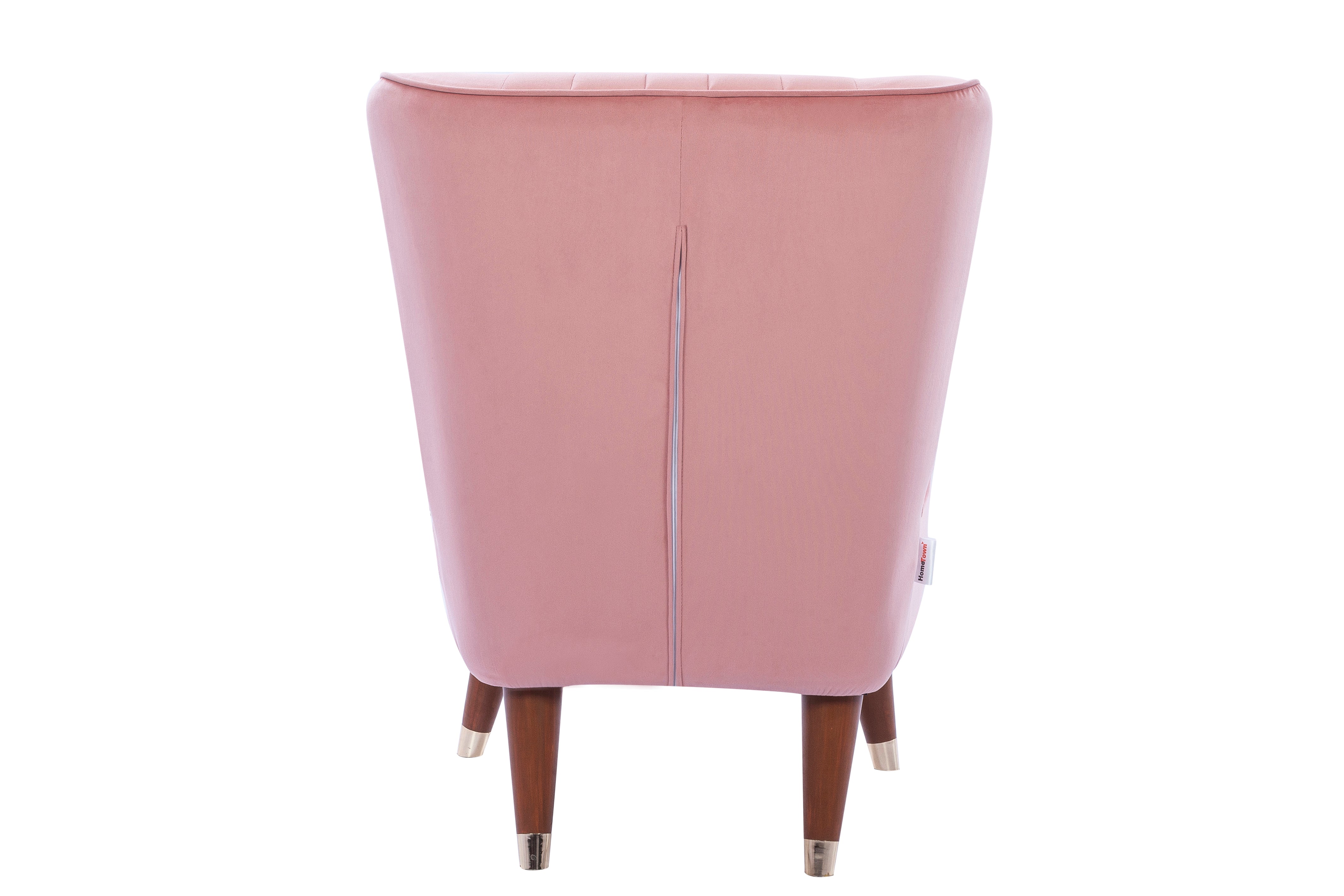 Jane Velvet Accent Chair in Pink Colour