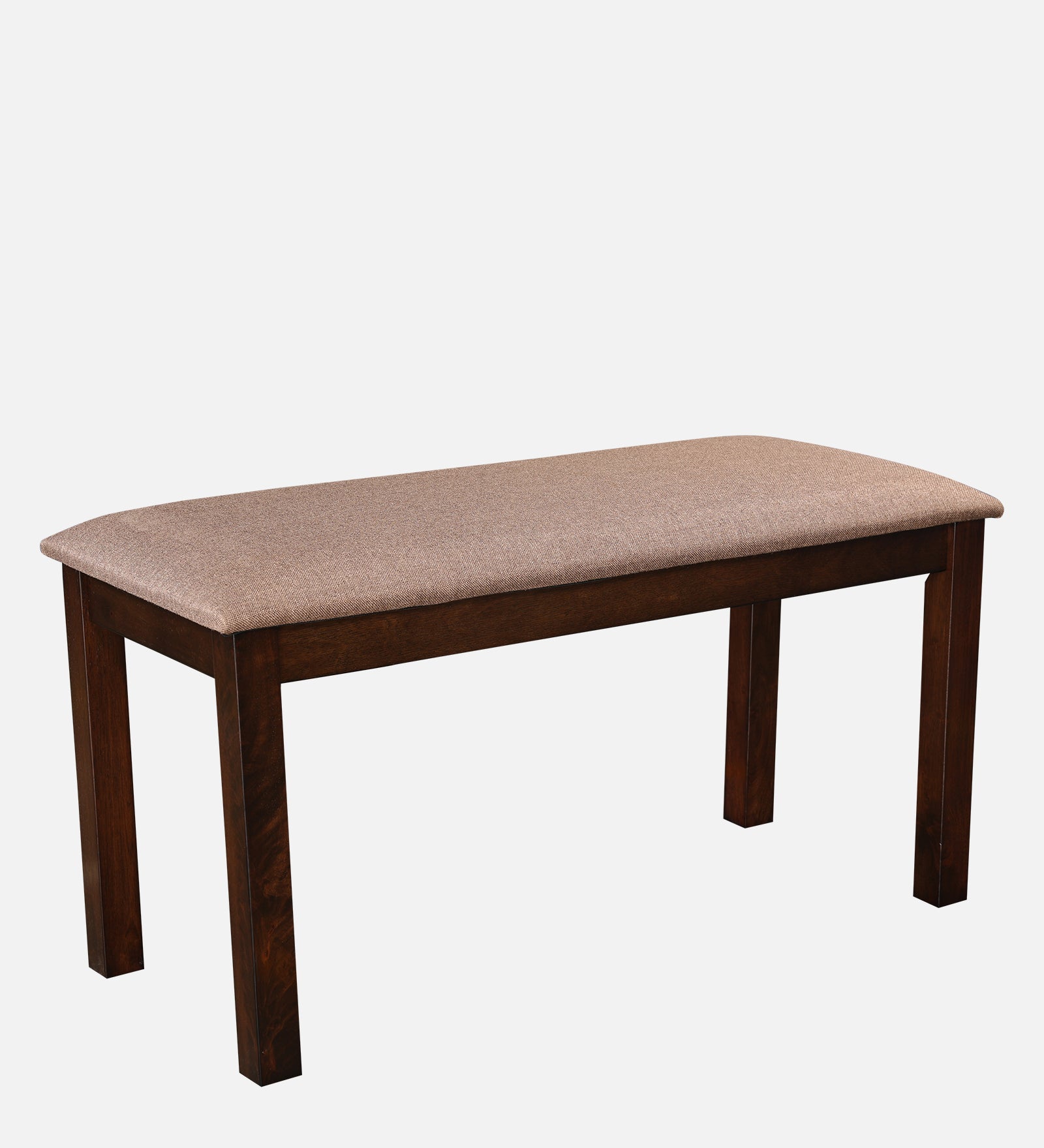 Aravali Rubber Wood Four Seater Dining Set With Bench in Antique Cherry Colour