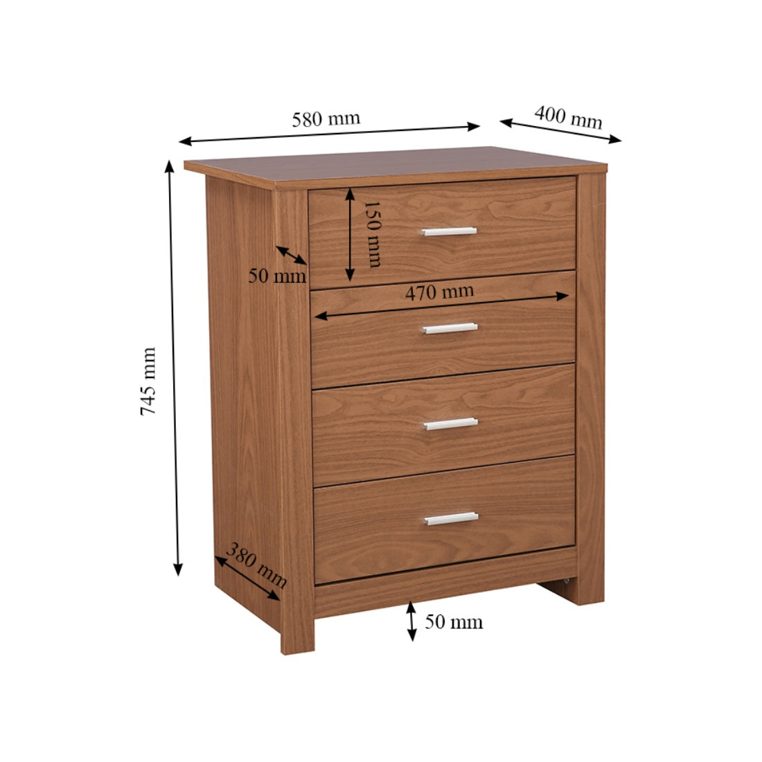 Renley Multipurpose Cabinet in Walnut Colour