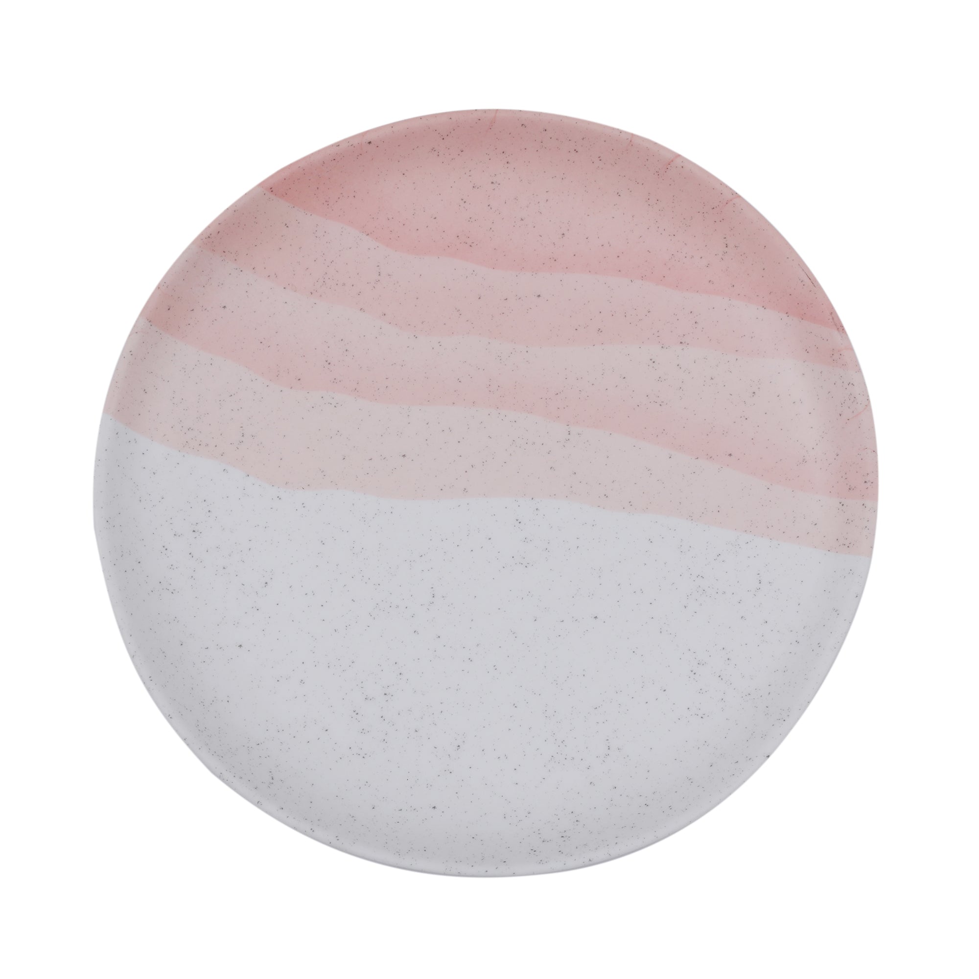 Emilia Melamine Speckles Small Plate in Pink Colour