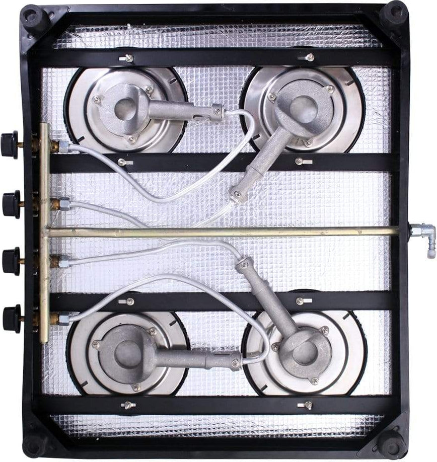 Acura Toughened Glass Cooktop 4 Burner in Black Colour