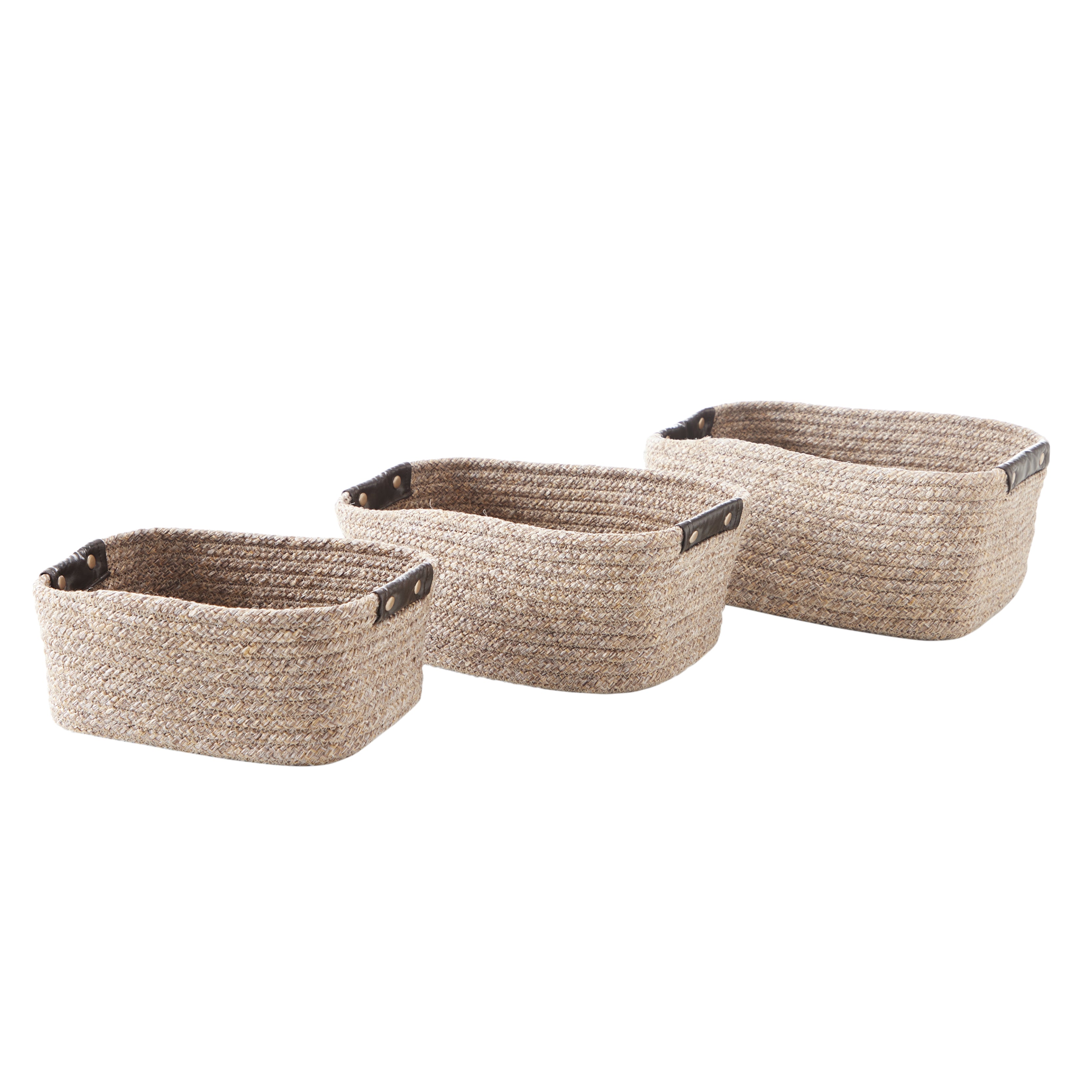 Kenso Polypropylene Organizer Basket Small in Beige Colour by Living Essence