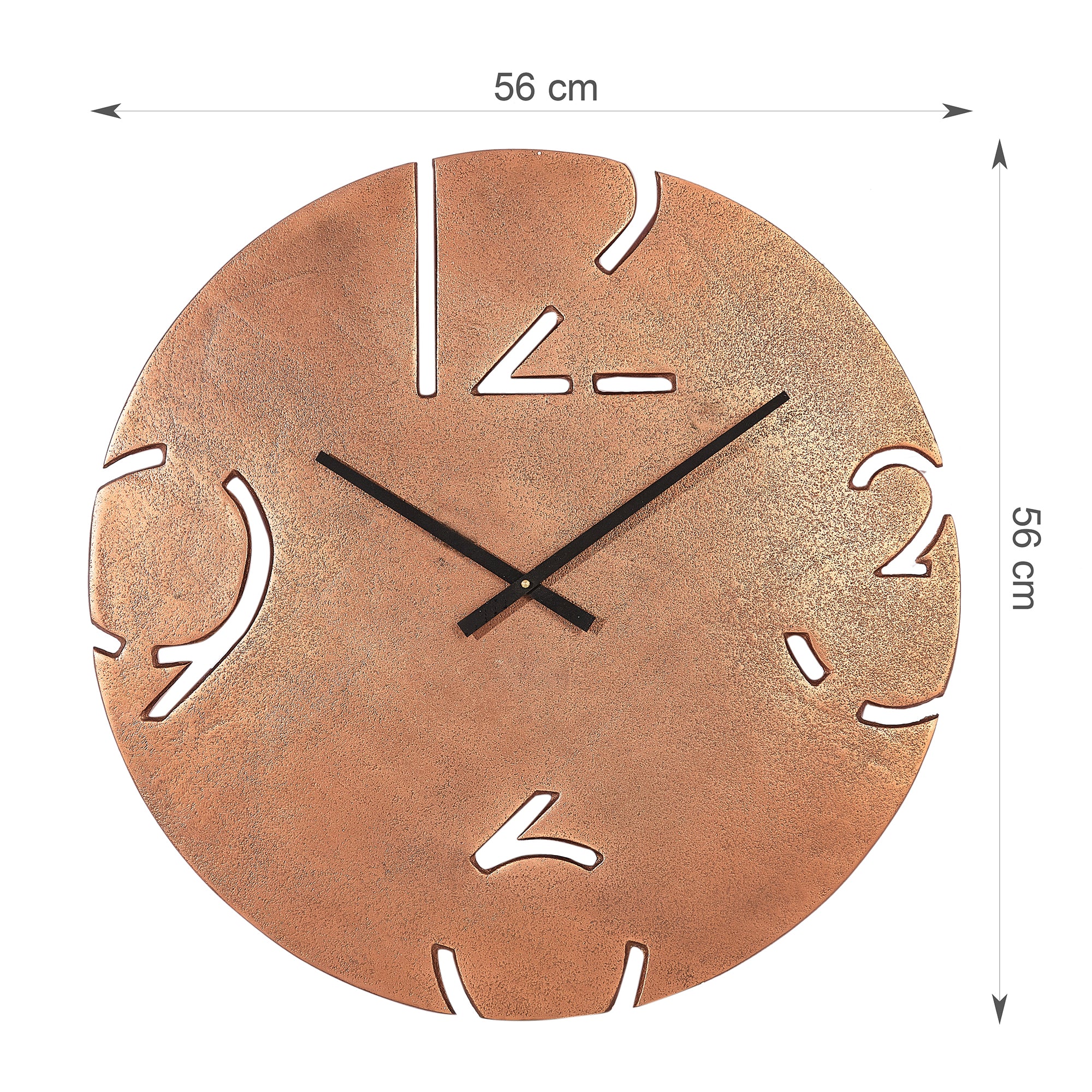 Magna Metal Clocks 56 Cm in Copper Colour