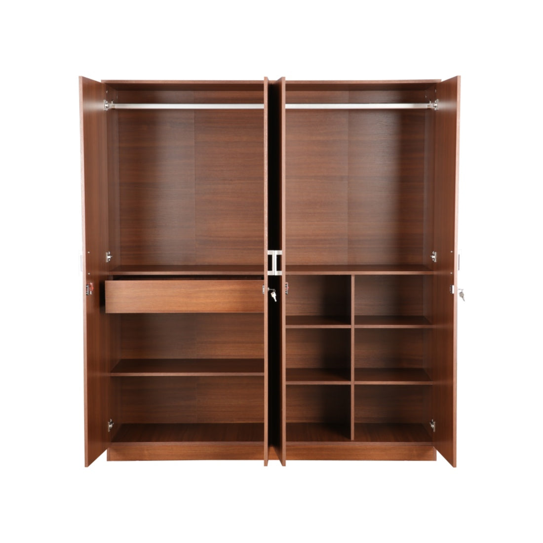 Premier 4 door wardrobe in Walnut Colour