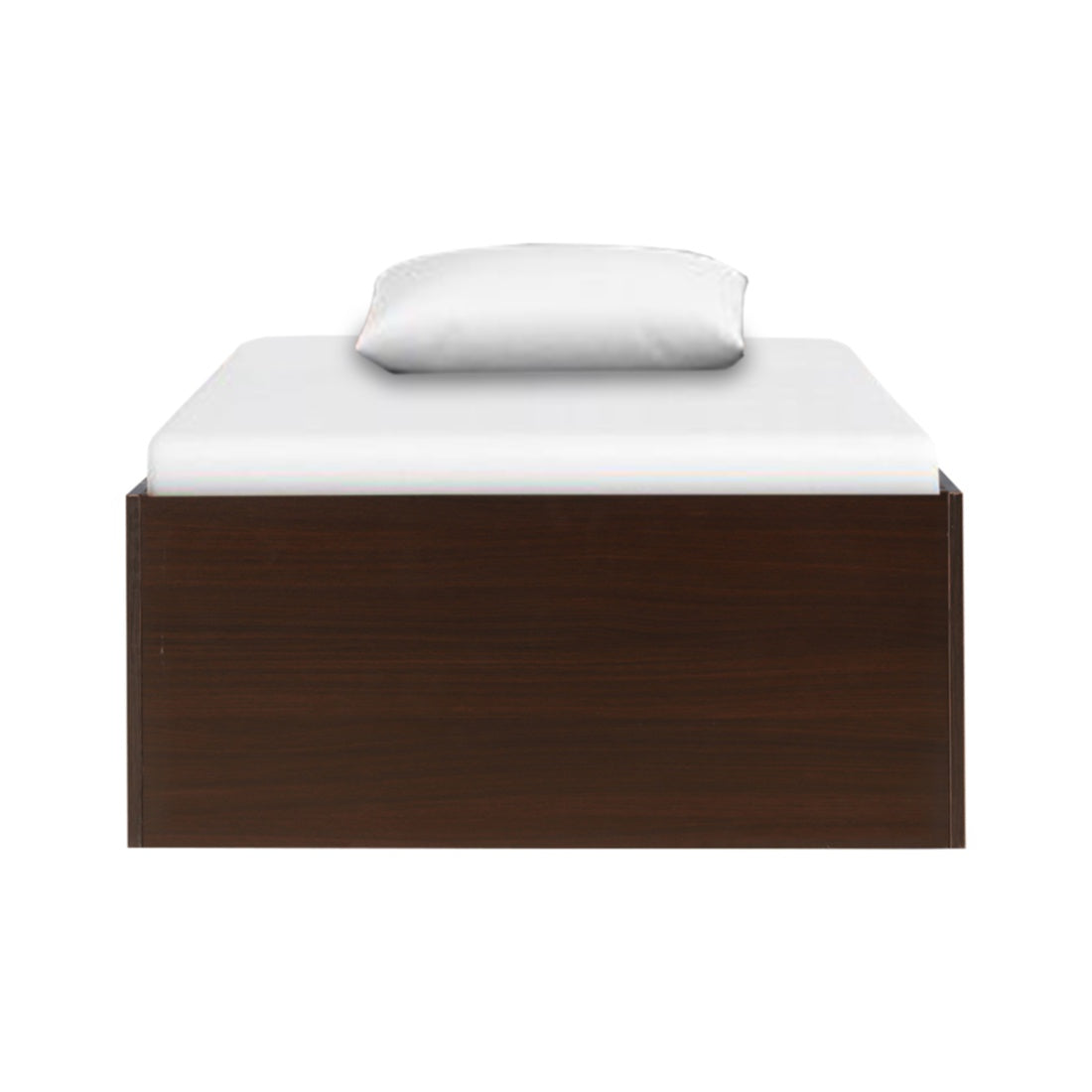 Ria Single bed with Box storage in Walnut Colour