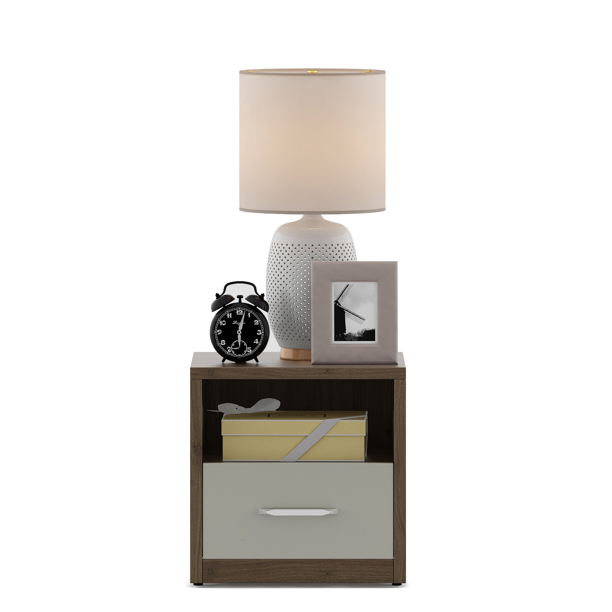 Cascade  Night Stand in Lyon walnut Colour