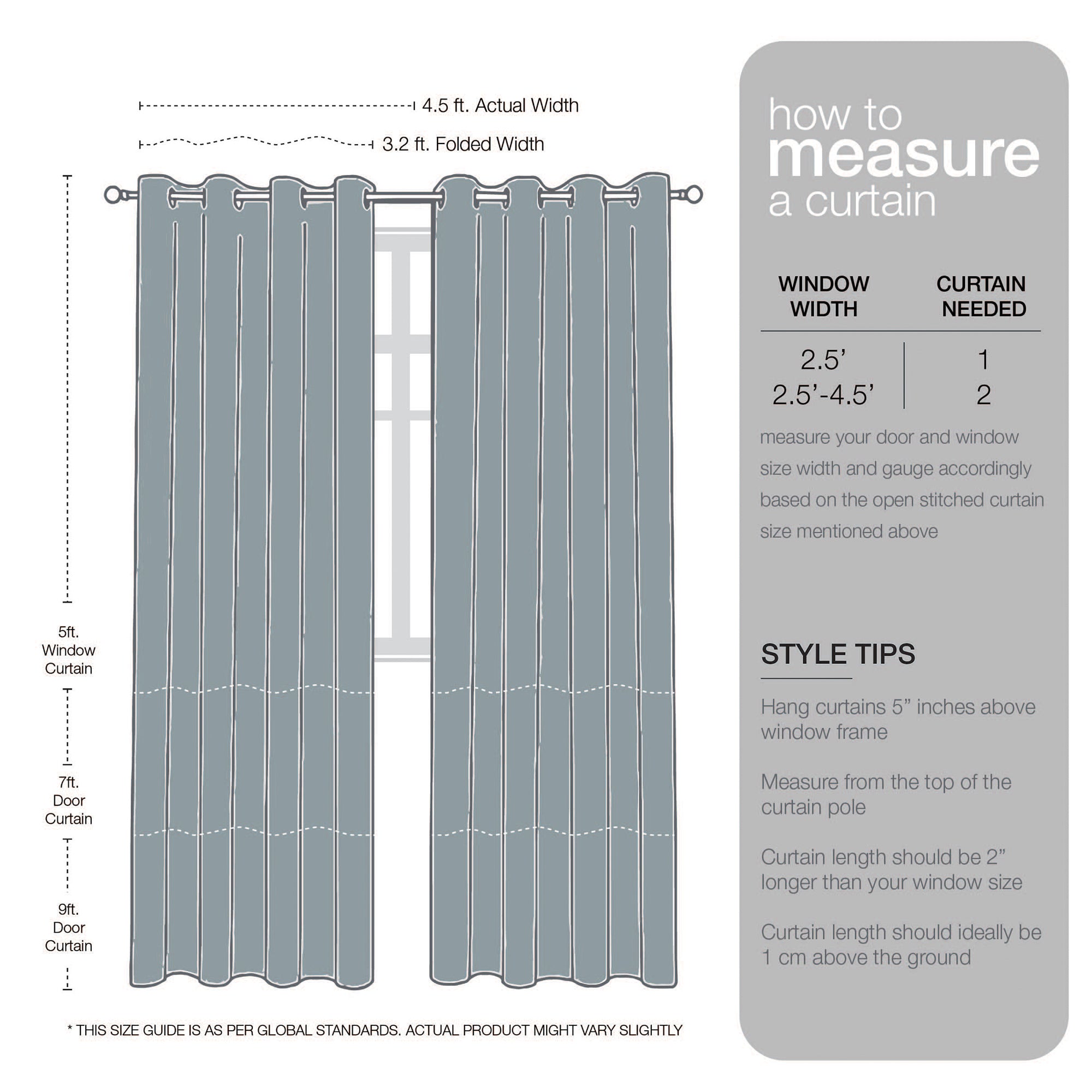 Amour Set of 2 Burnout Door Sheer Curtains 7 Feet in Blush pink Colour