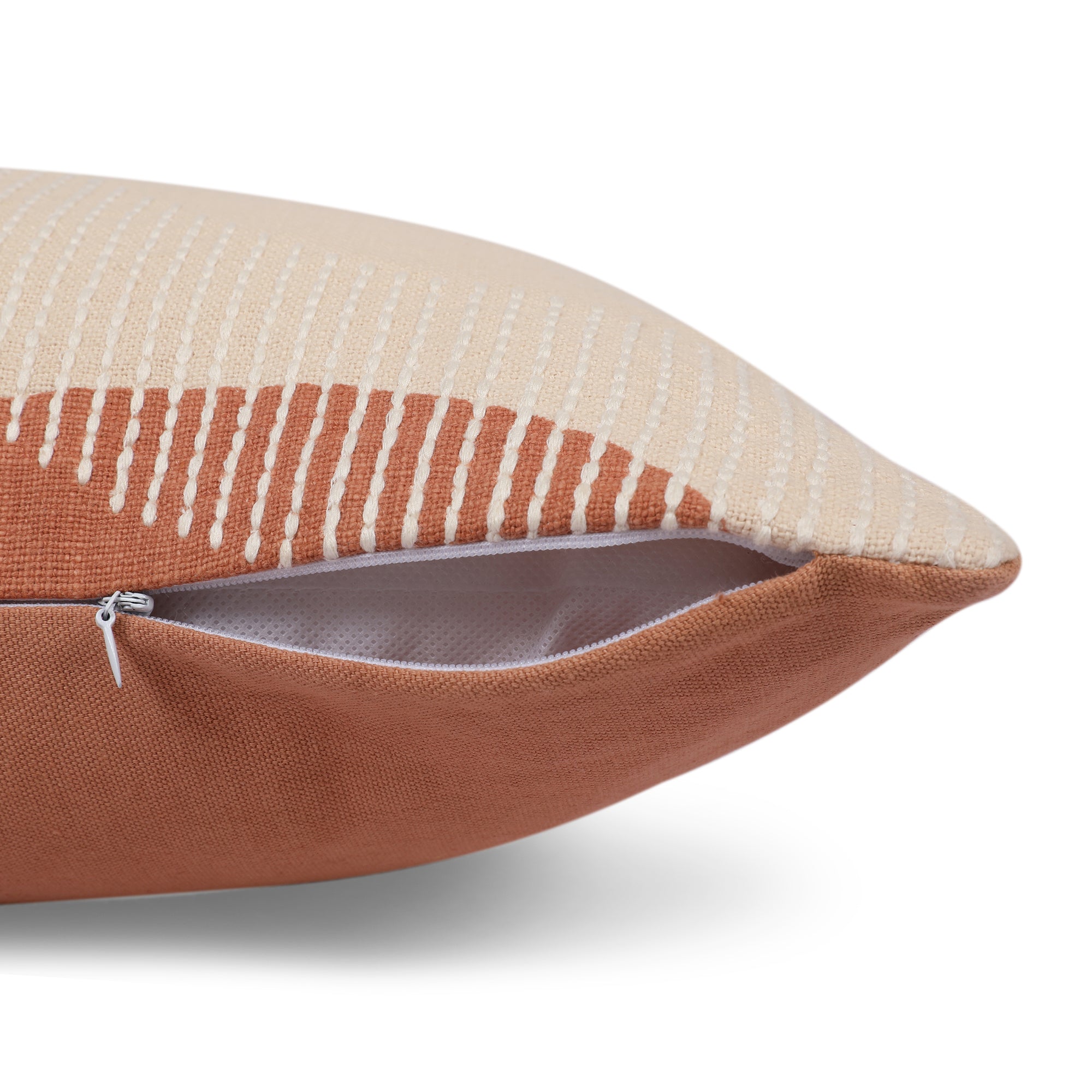 Modern Chic Cushion Cover Rust/Off White, 30X45cm