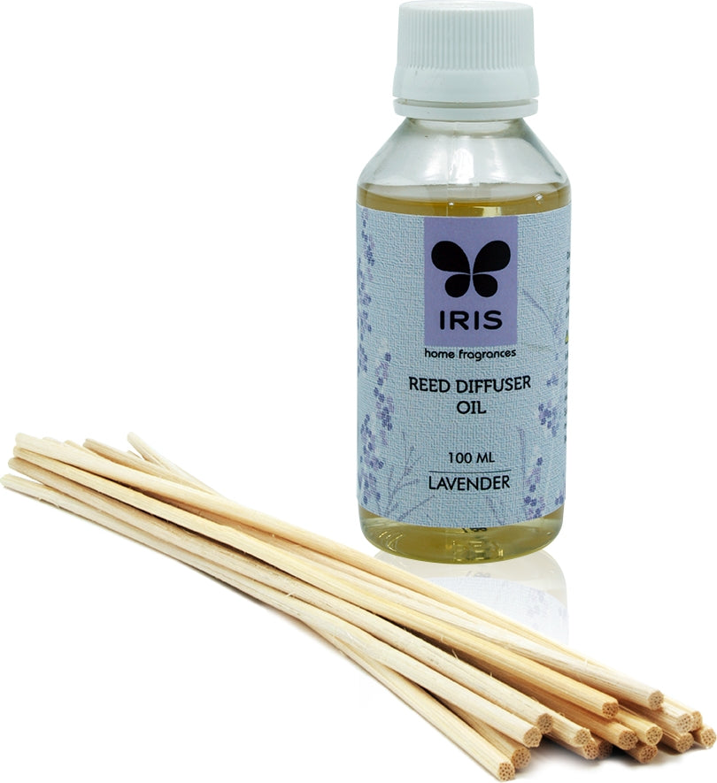 Reed Diffuser Refill Scented Oil In Aluminium Bottle in Lavender Colour