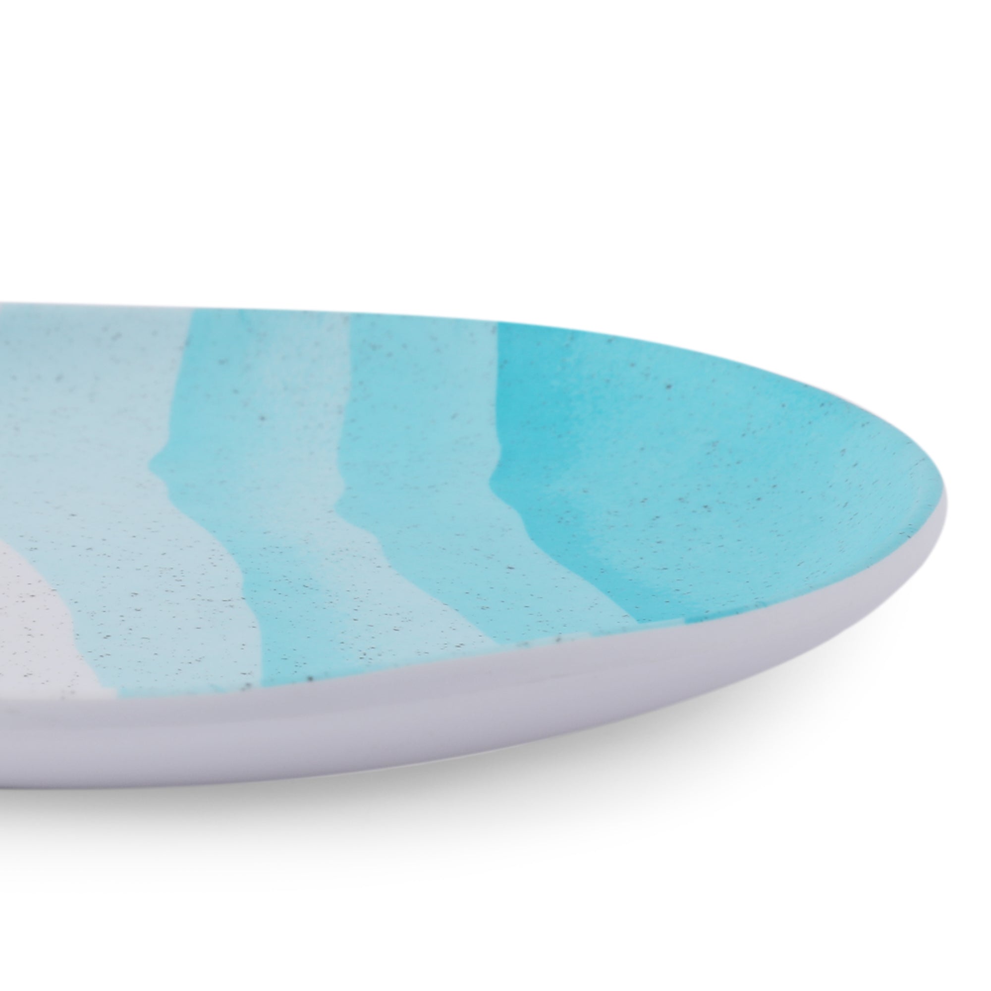 Emilia Melamine Speckles Small Plate in Dusky Blue Colour