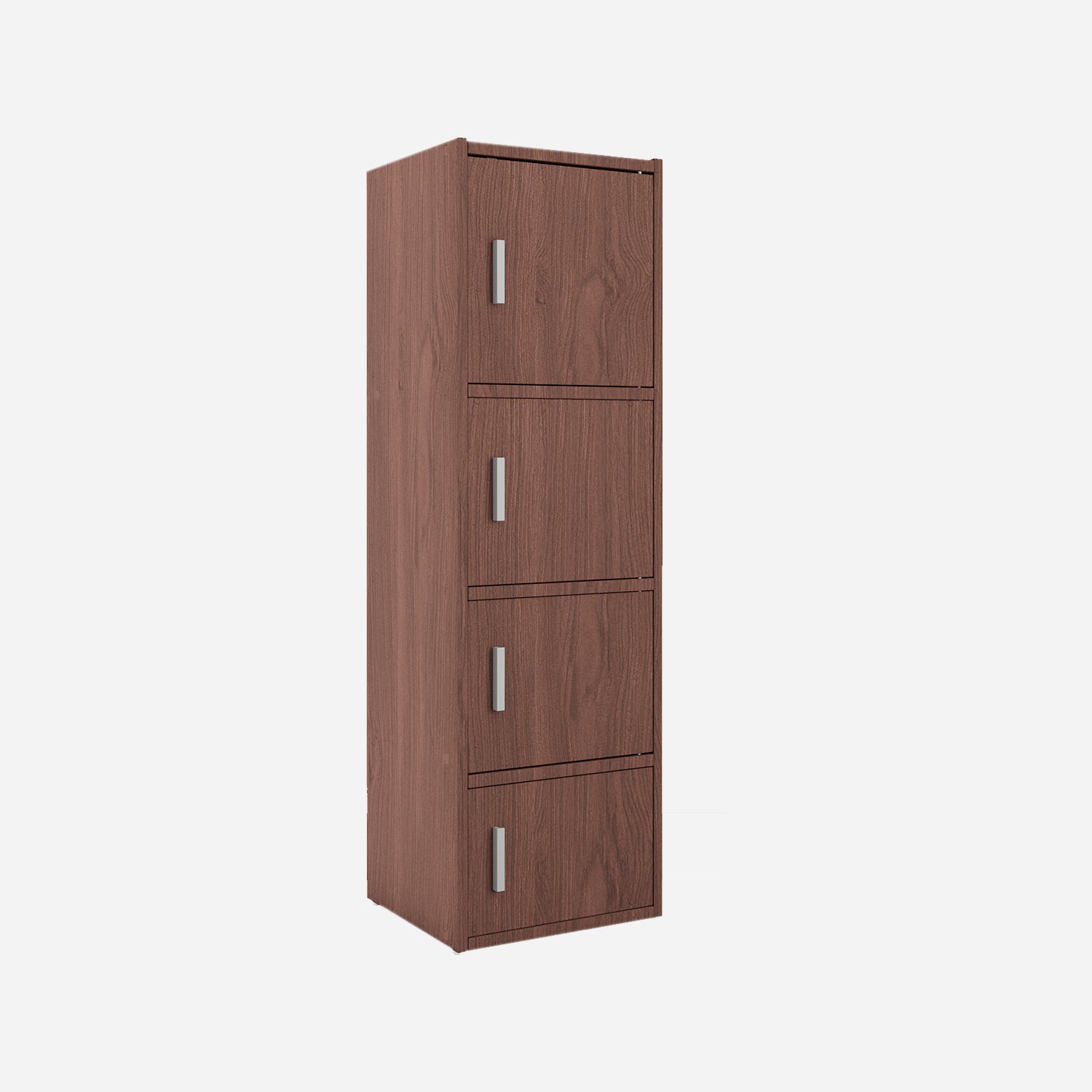 Albert Engineered Wood 4 Tier Cabinet in Cherry Brown Colour