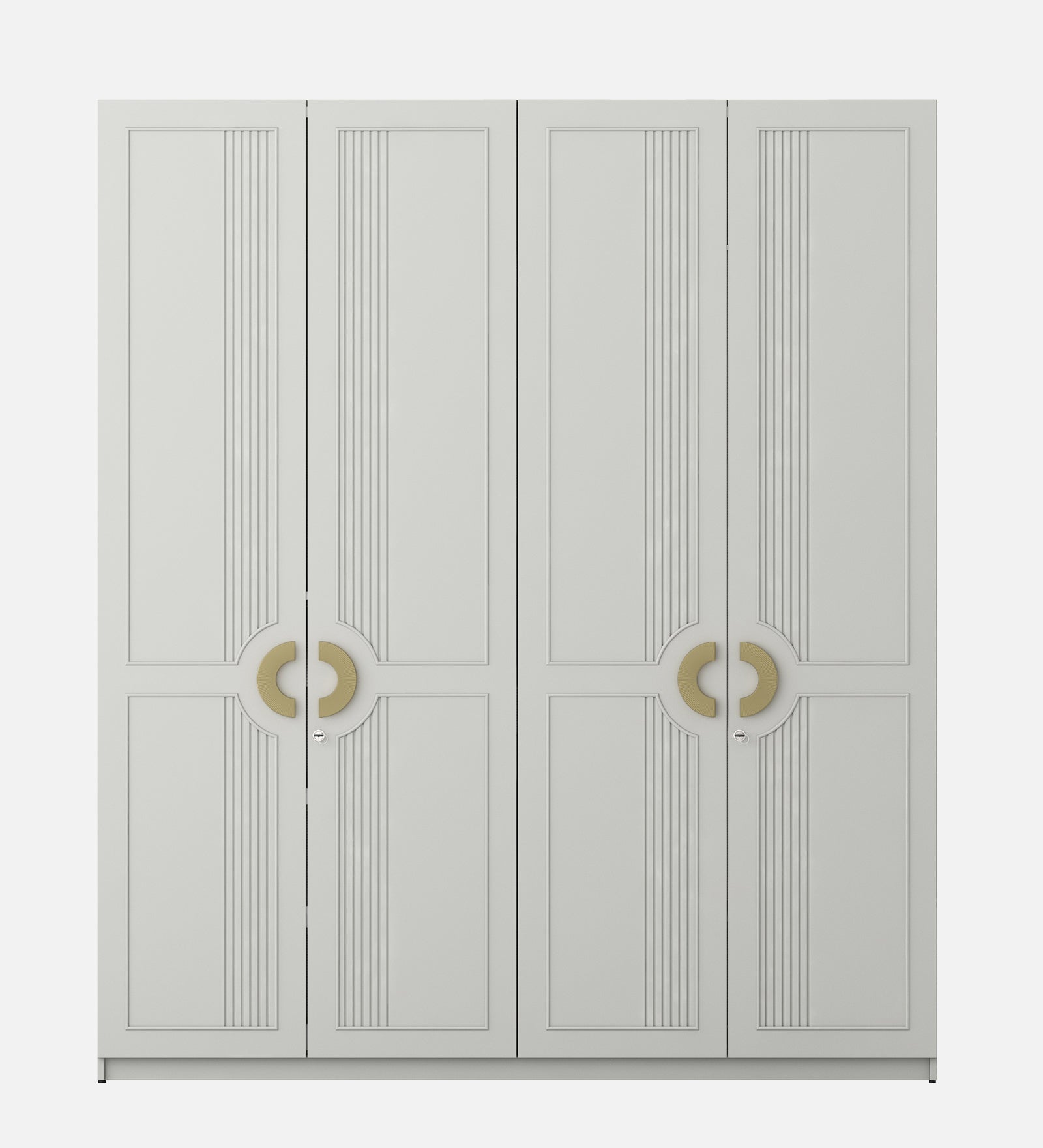 Akira 4 Door Wardrobe in Pumic Grey Colour