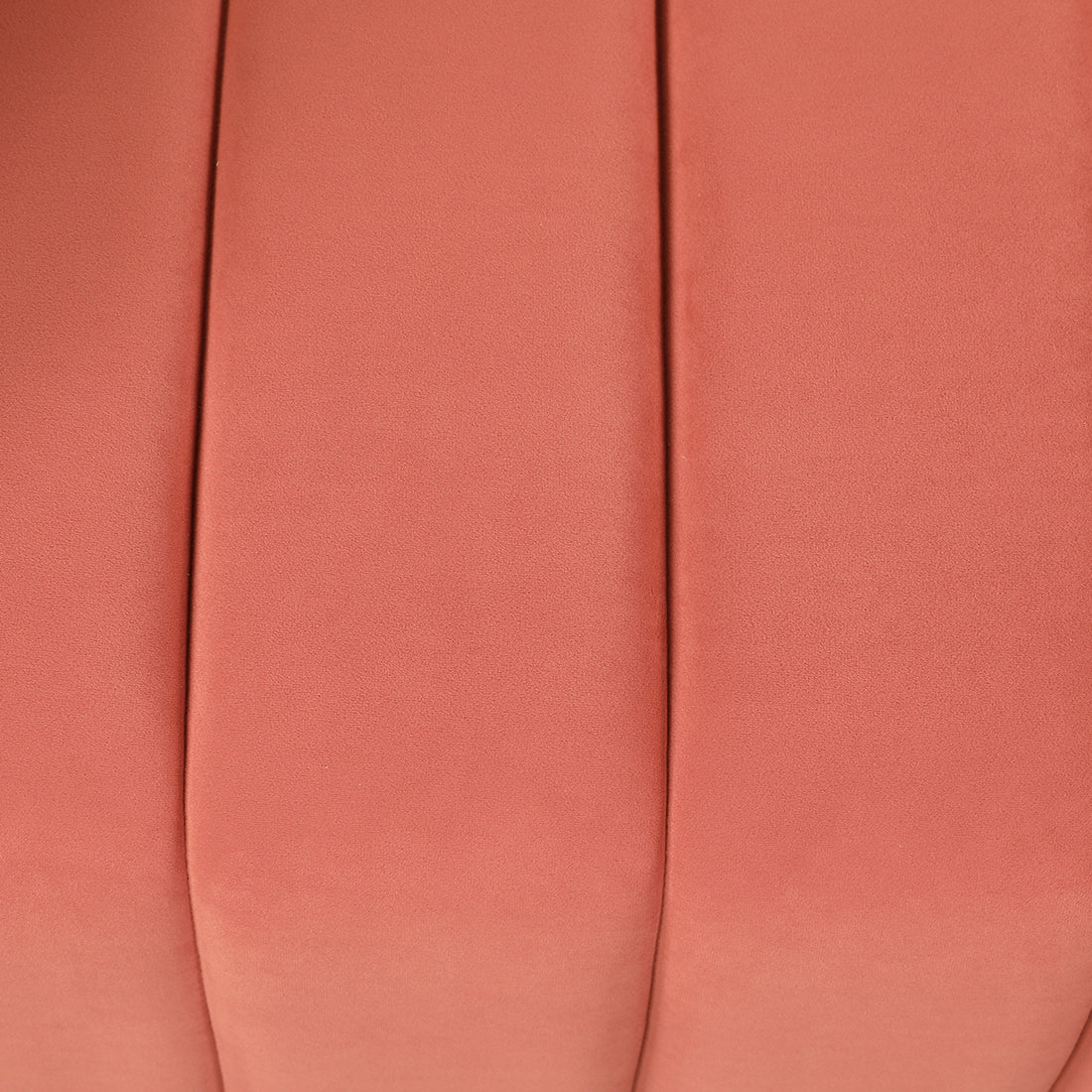 Elise Velvet Fabric Three Seater Sofa in Rust Colour
