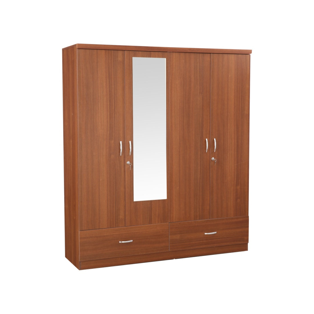 Ultima 4 door wardrobe in Walnut Colour