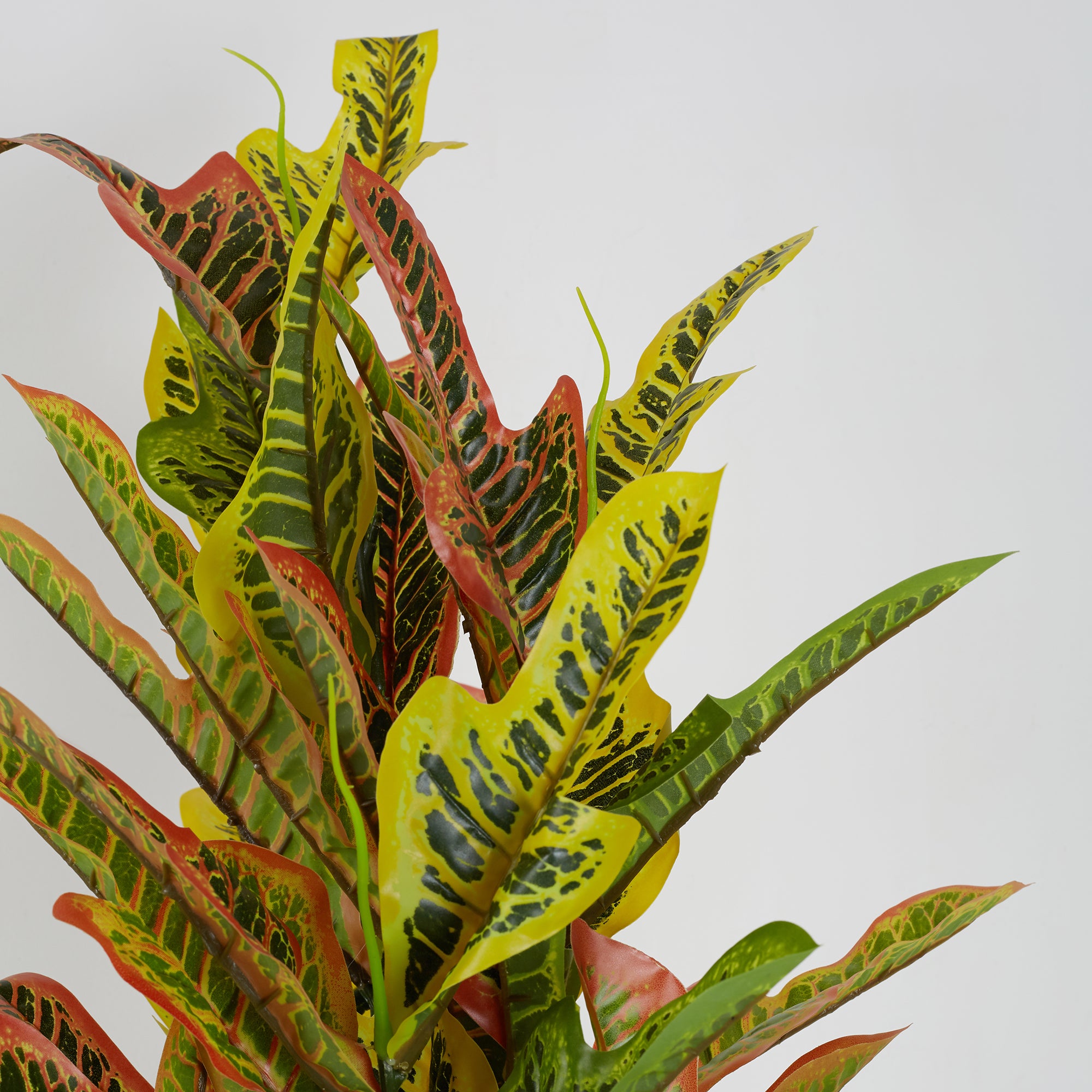 Ilana Artificial Codiaeum Potted Plant Yellow 90Cm in Yellow Colour