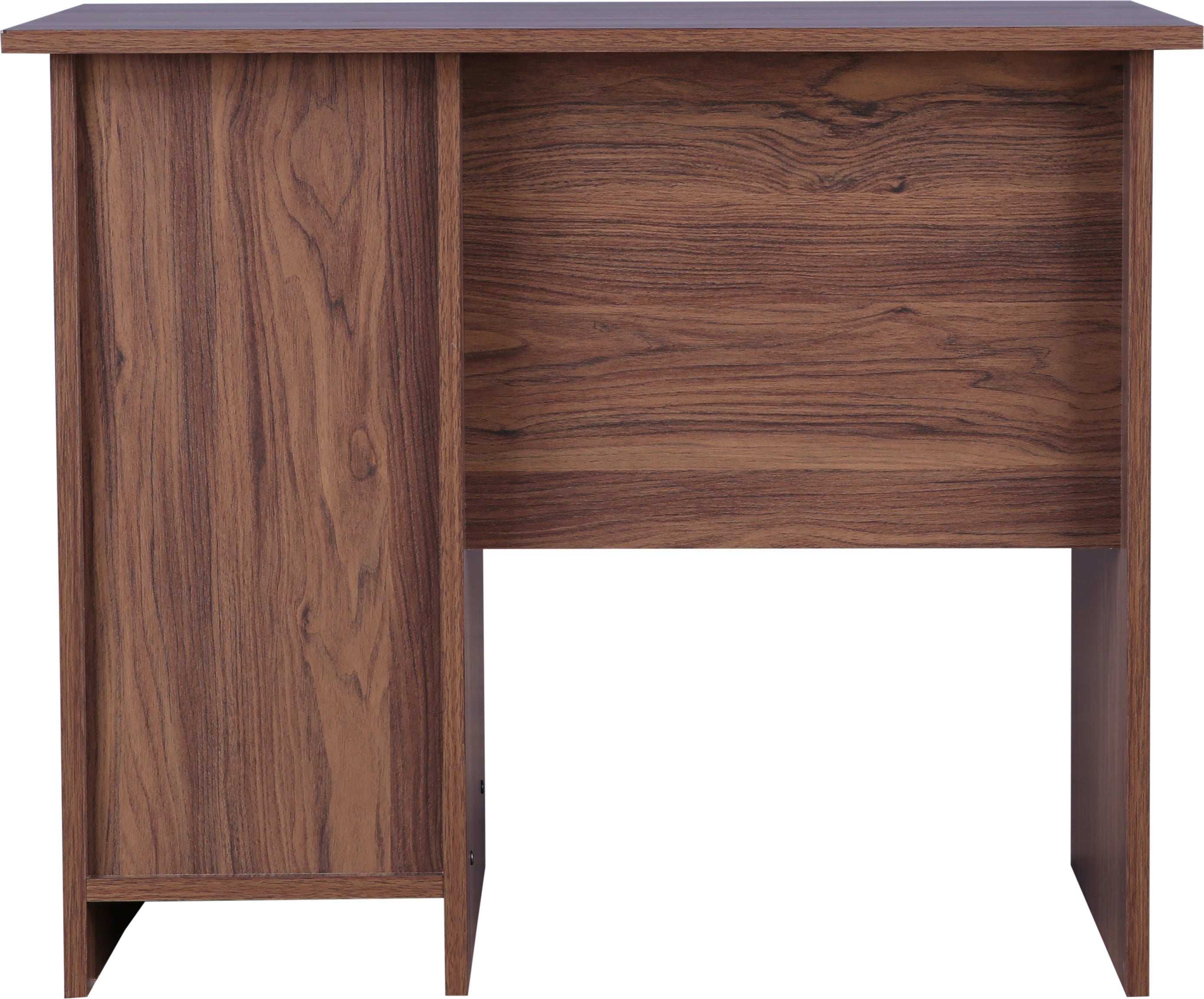 Simply Study Table with Three Drawer in Dark Walnut Colour