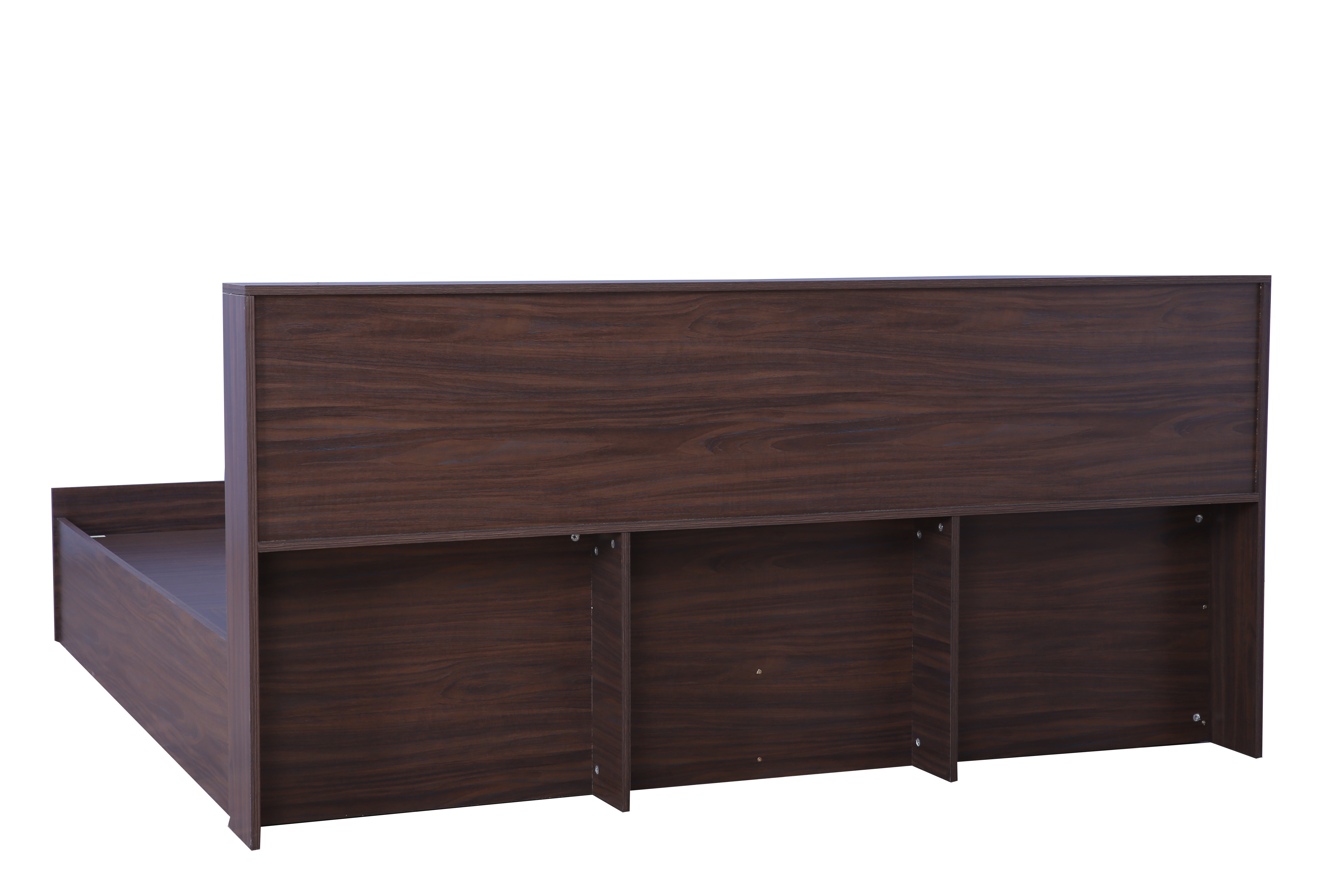Bolton King Bed with Hydraulic storage in Walnut Colour