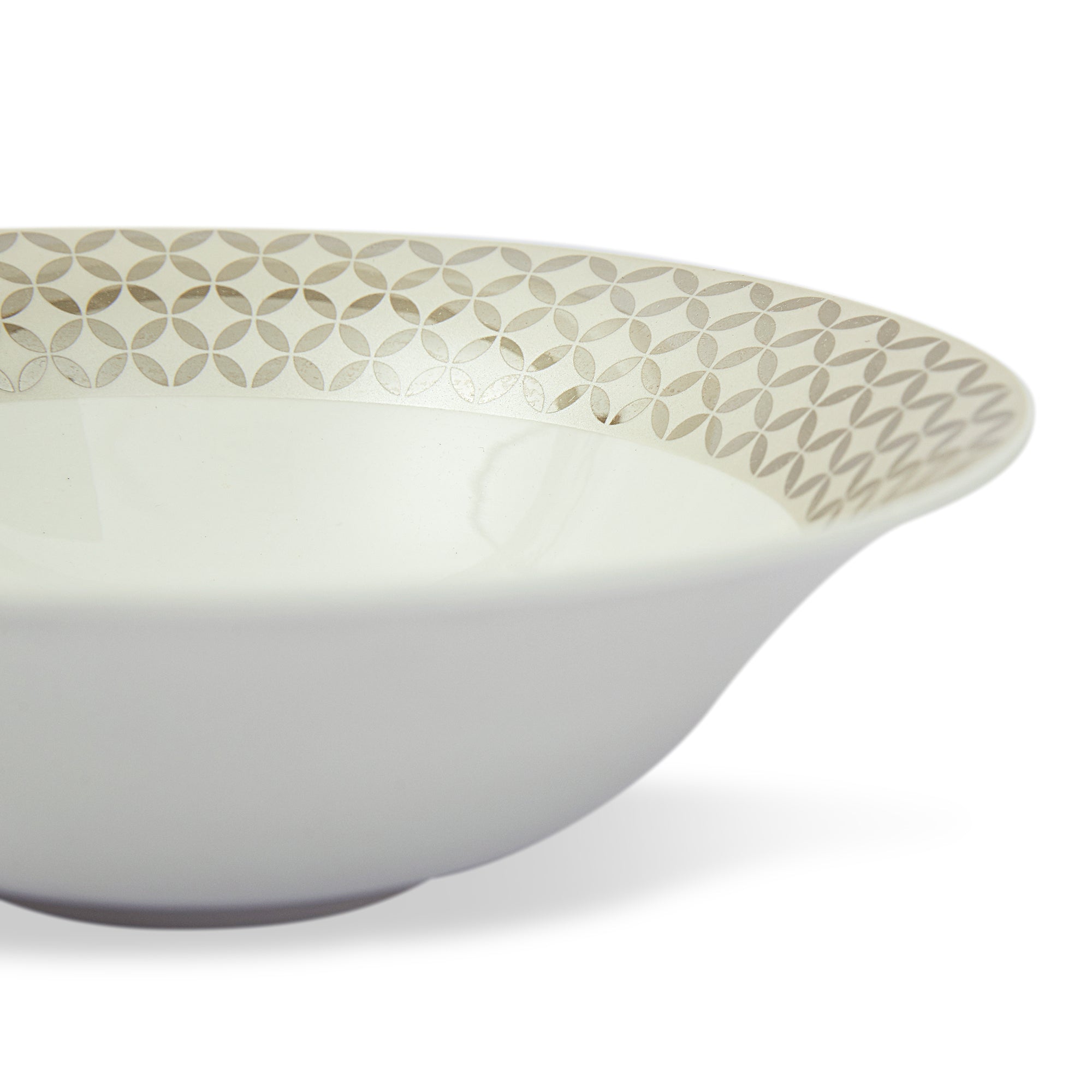 Nora Adela Bone China Serving Bowl 23 Cm in White Colour