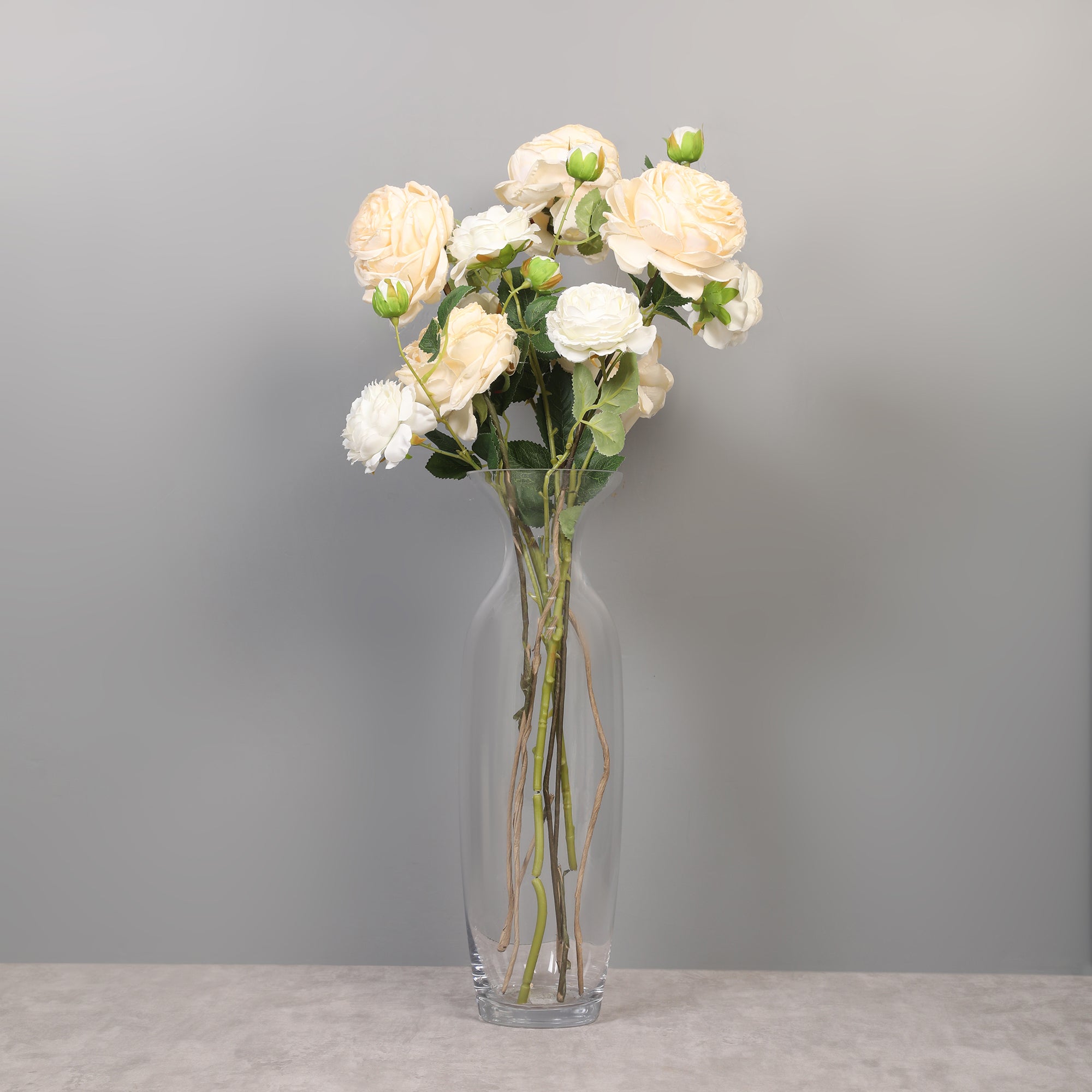 EDEL CLASSIC CLEAR GLASS MEDIUM SIZED VASE BY LIVING ESSENCE