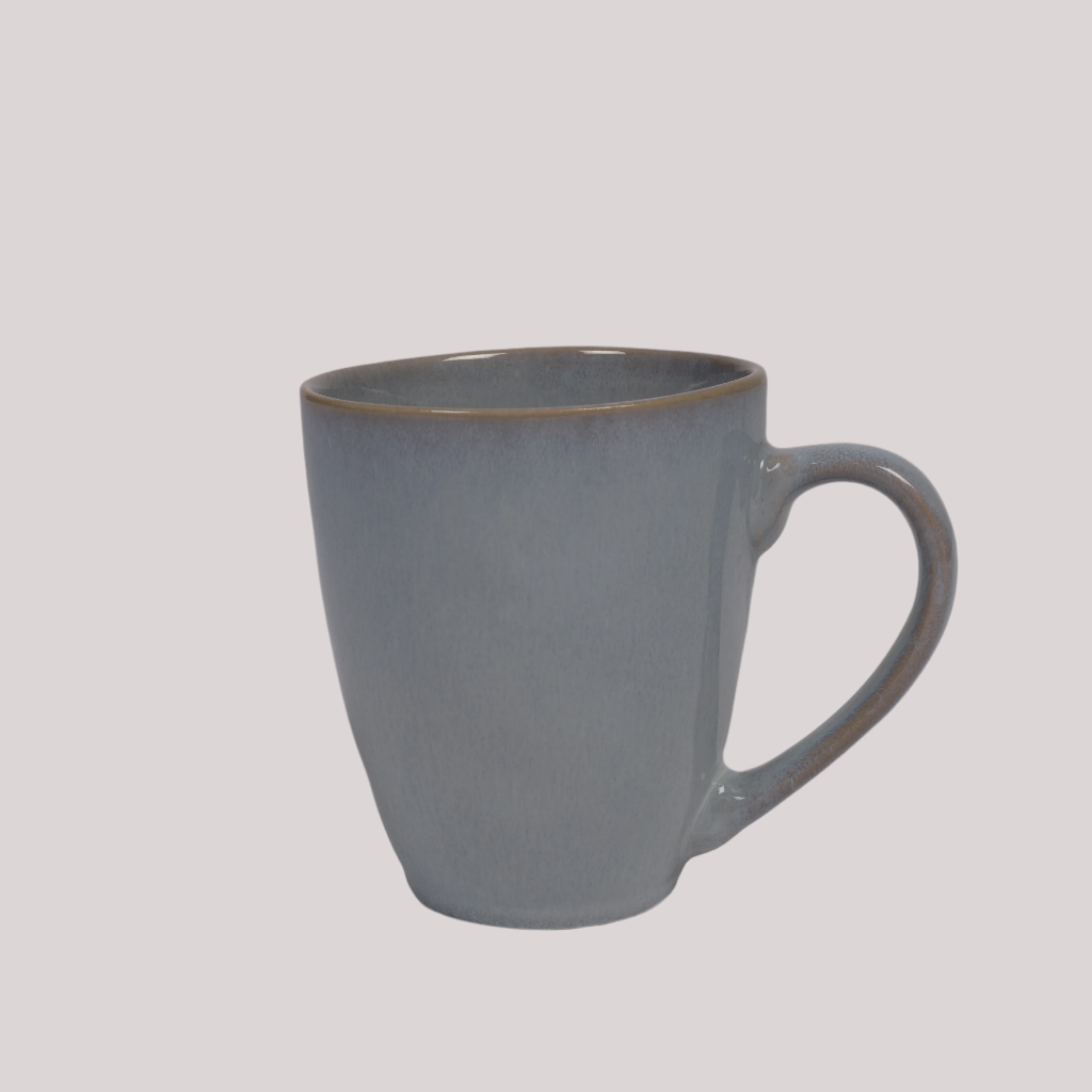 Living Essence Stoneware Mug Blue 380ml Set of 2Pcs