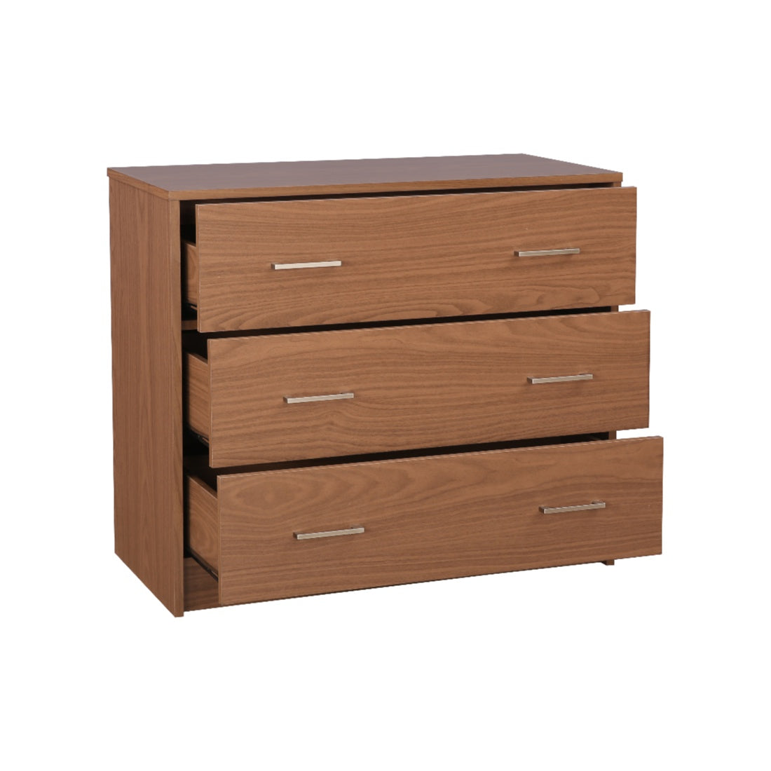 Atlas Engineered Wood Chest of Drawers in Walnut Colour