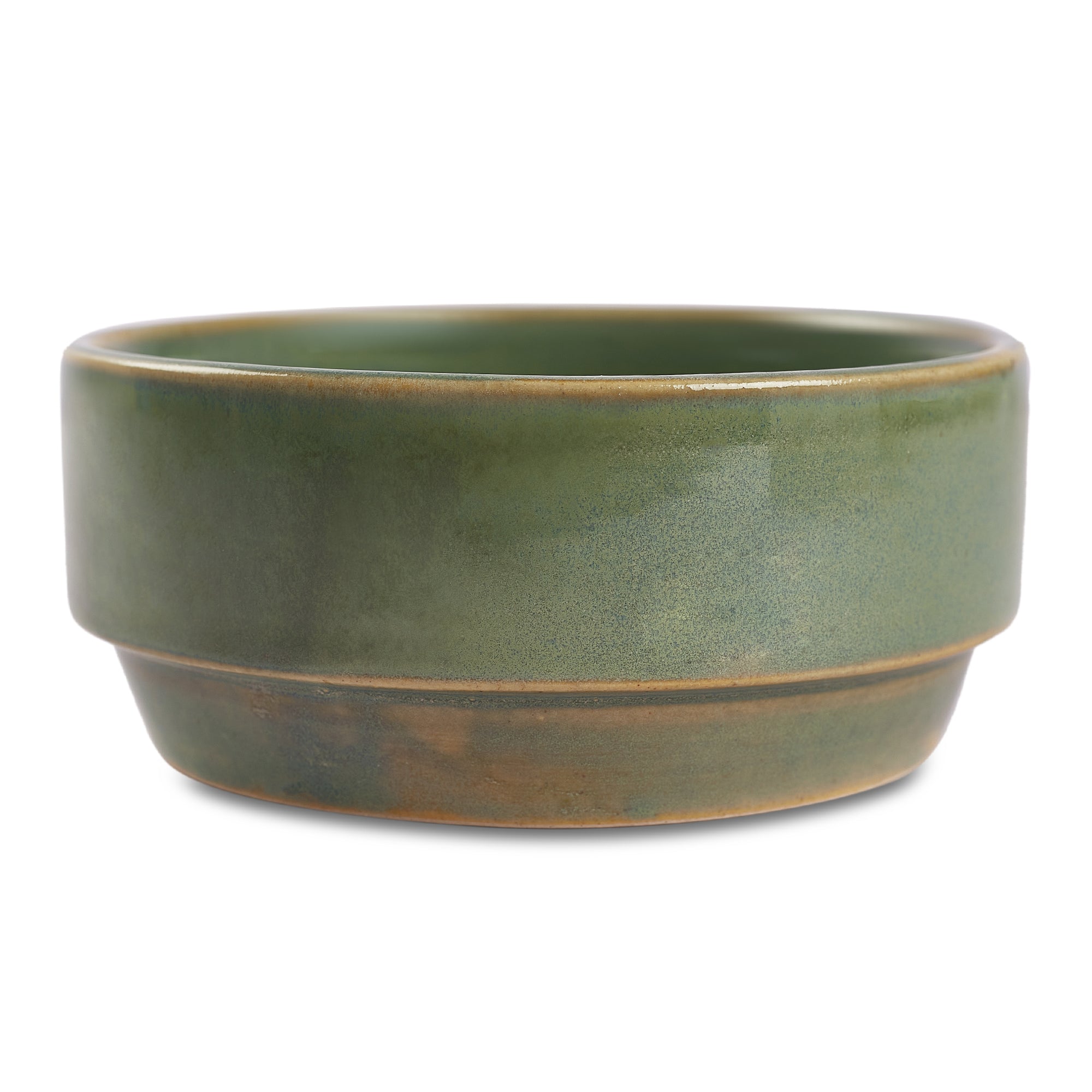 Hygge Studio Pottery Stoneware Breakfast Mug & Bowl Set of 6 in Sage Green Colour by Living Essence