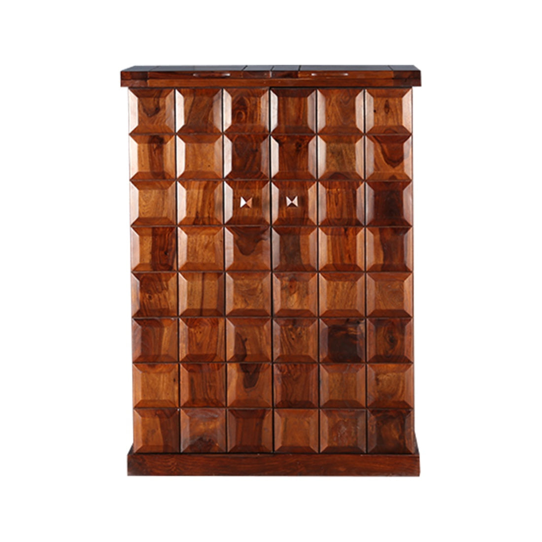 Woodrow Sheesham Wood(Rosewood) Bar Cabinet in HONEY Colour