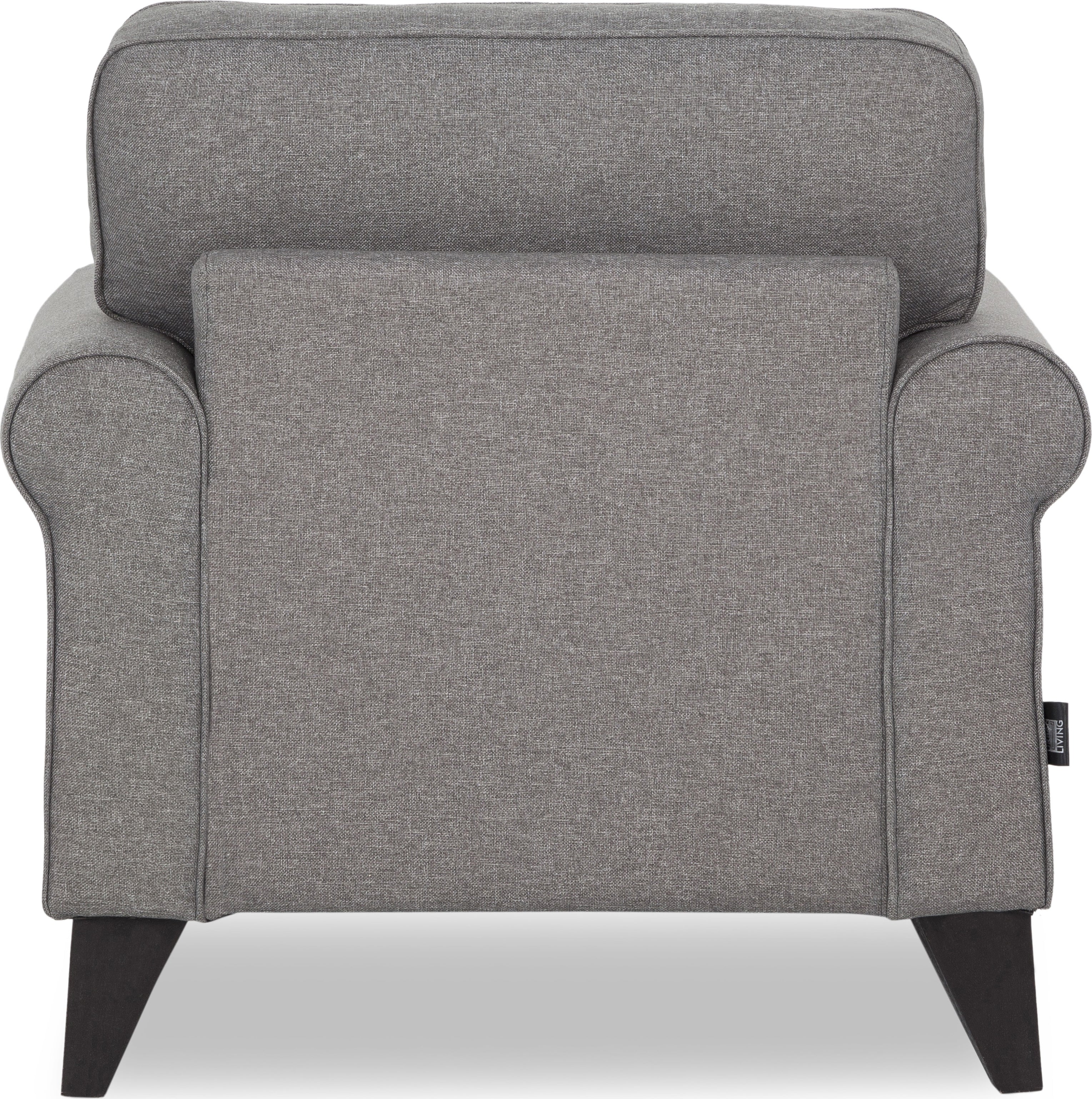 Paddington Fabric Single Seater Sofa in Grey Colour