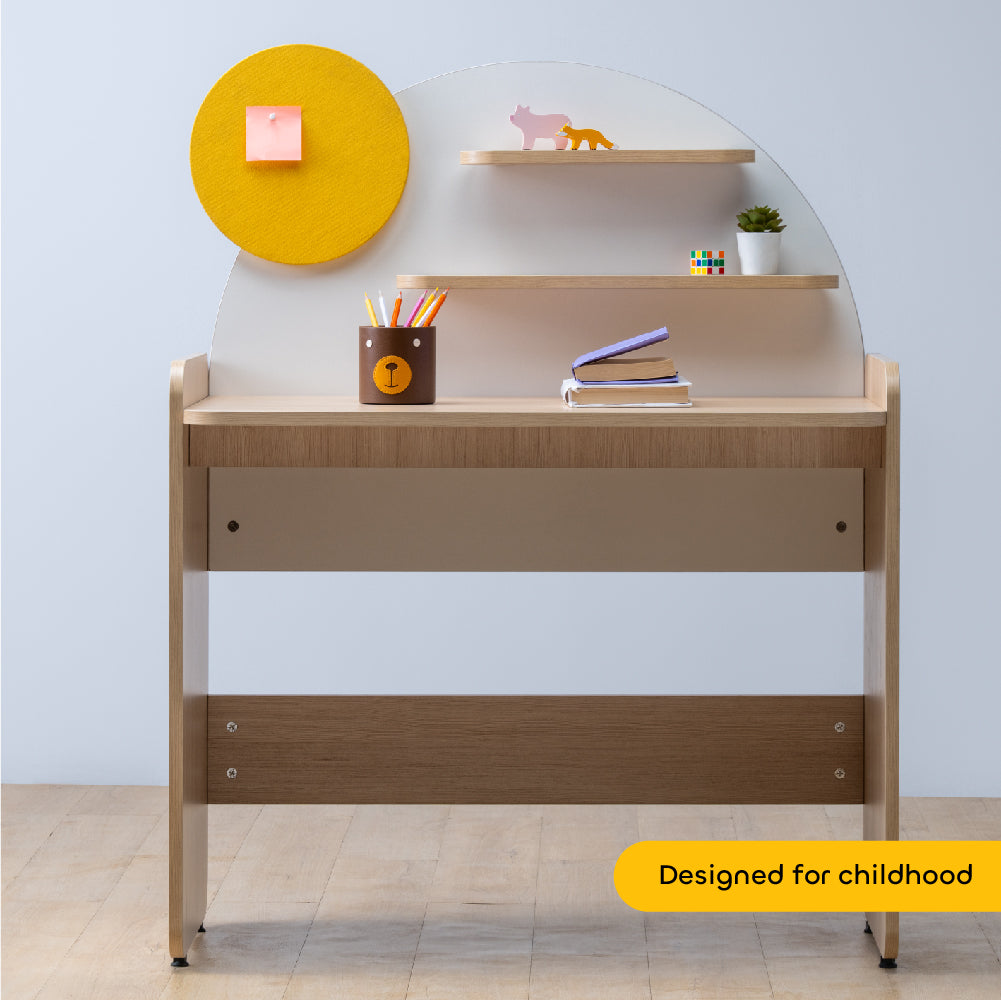 Sunshine Study Desk in Pearly White Colour