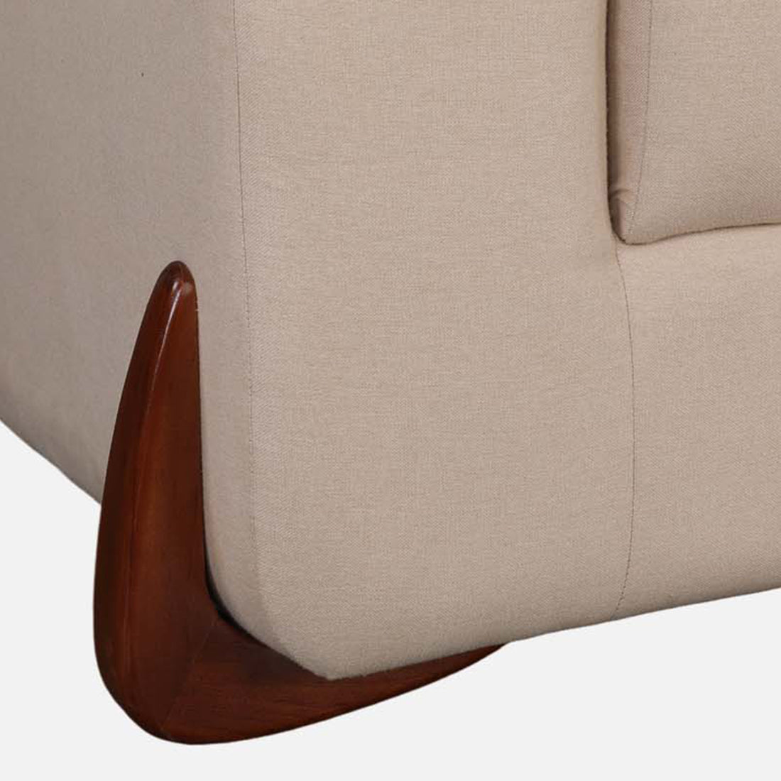 Bodhi Fabric Two Seater Sofa in Beige Colour