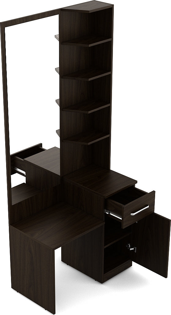 Magnum Dresser with Mirror in Urban Walnut Colour